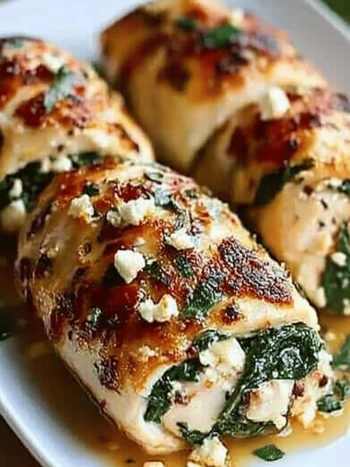 Delicious Spinach and Feta Chicken Rolls for Quick Dinners 3 Spinach and Feta Chicken Rolls
