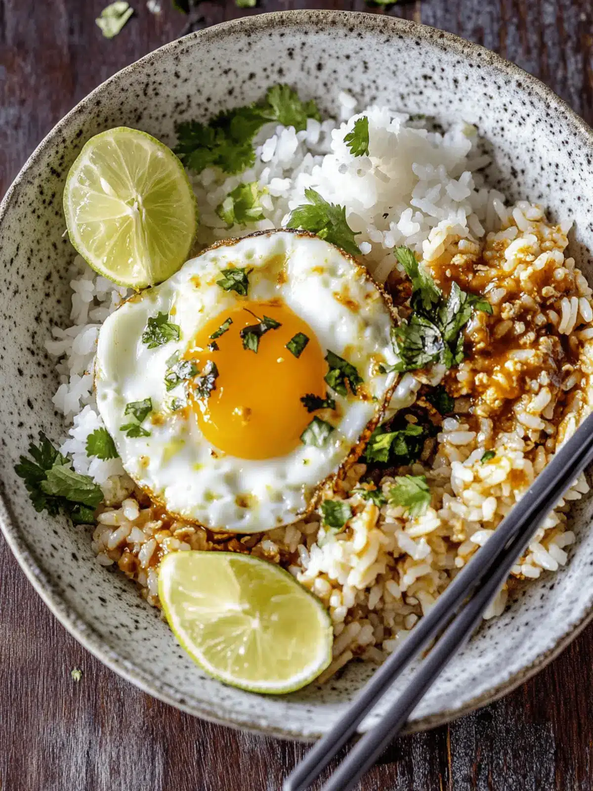 Delicious Spicy Rice Bowl with Egg and Zesty Sriracha Sauce 3 Spicy Rice Bowl with Egg