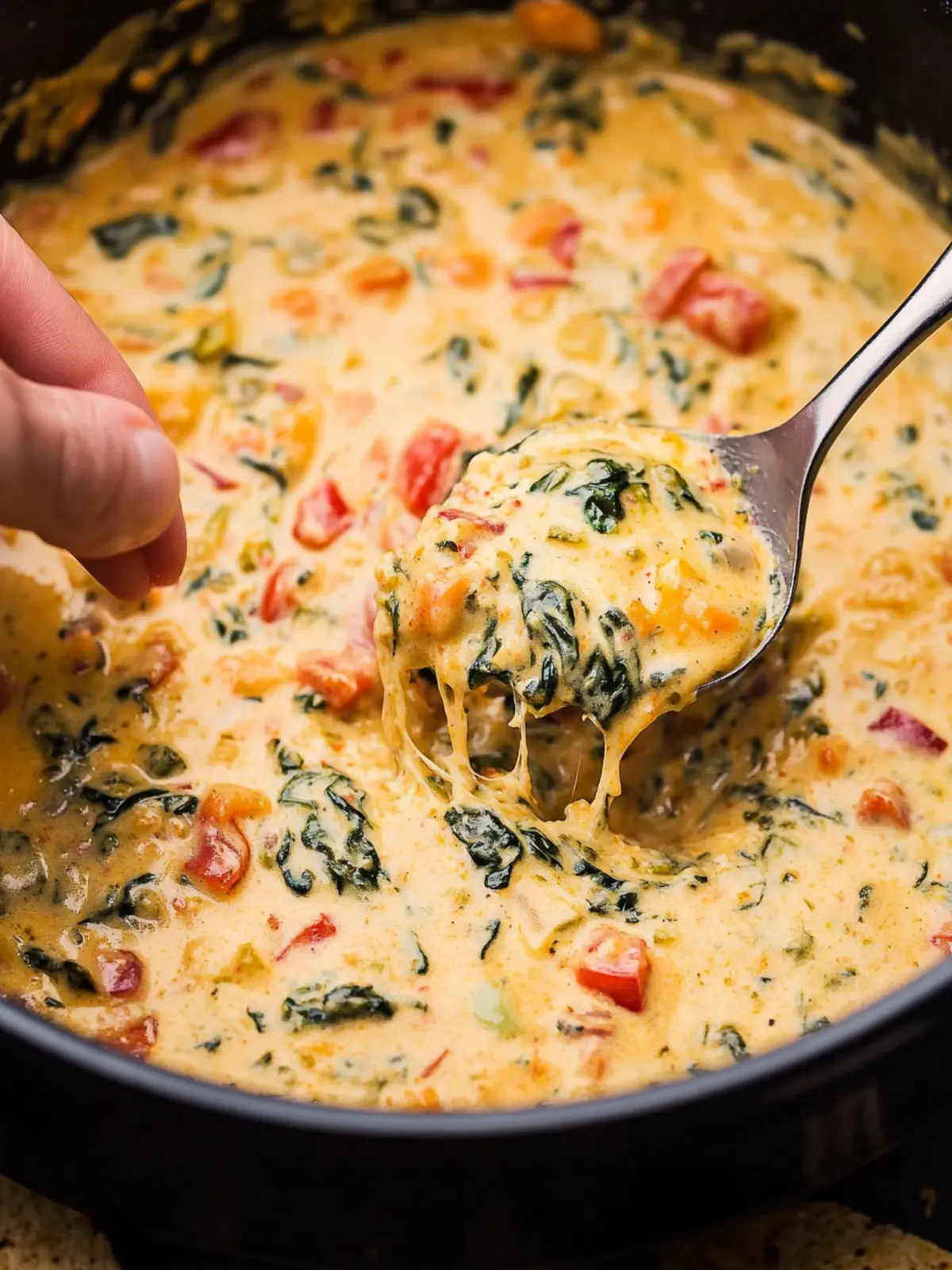 Irresistible Slow Cooker Queso Spinach Dip for Game Day Fun 4 Slow Cooker Queso Spinach