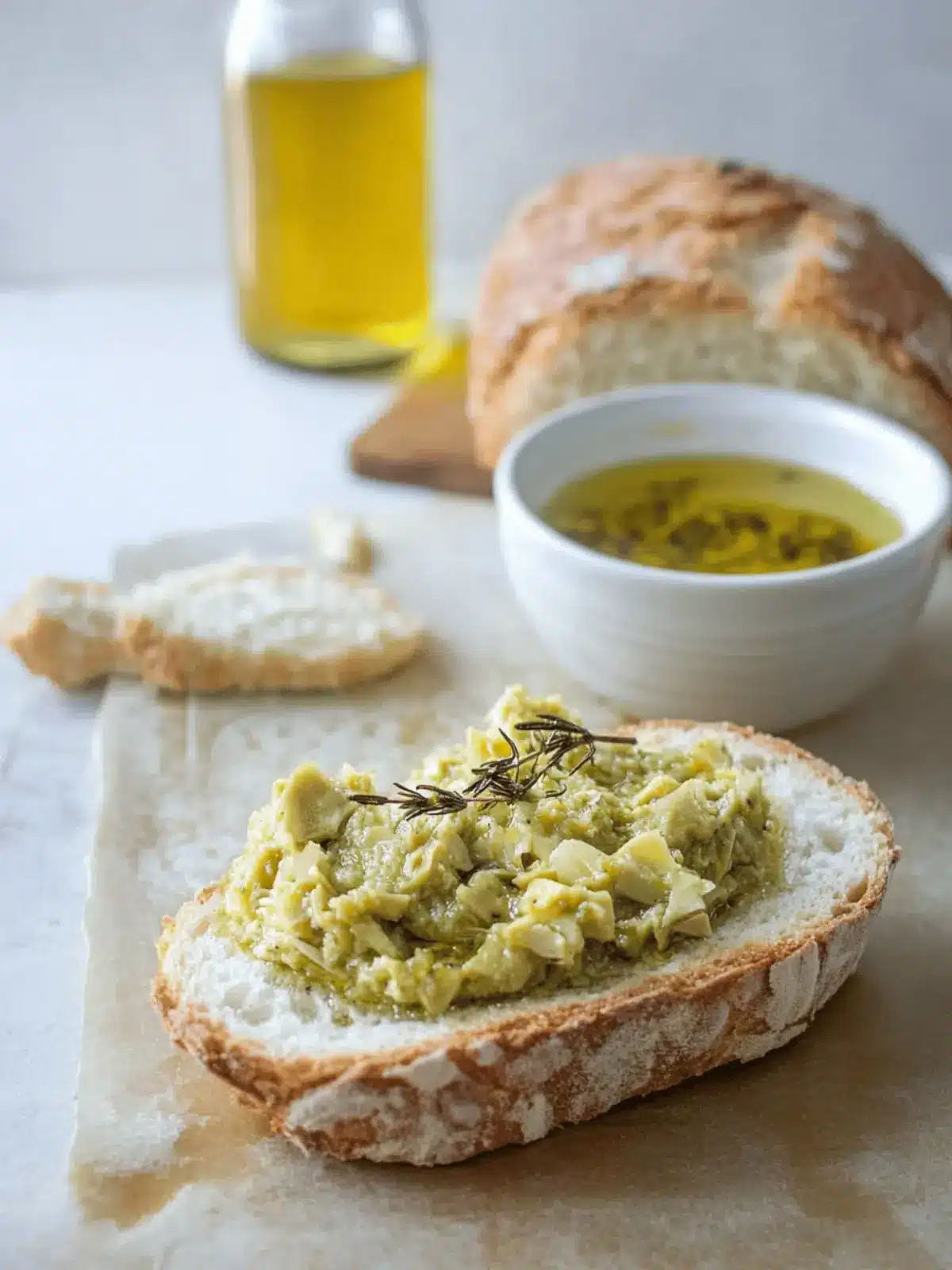 Zesty Artichoke Tapenade with Rosemary Oil for Effortless Appetizers 2 Artichoke Tapenade with Rosemary Oil