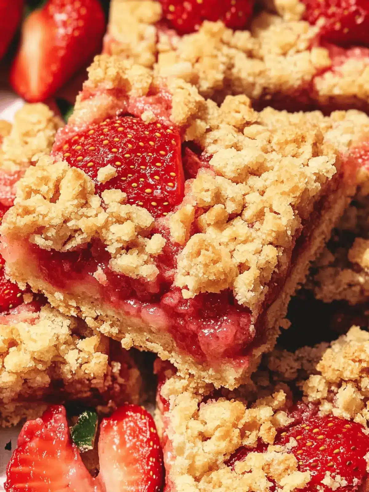 Vegan Strawberry Crumble Bars You'll Crave Again and Again 3 Strawberry Crumble Bars