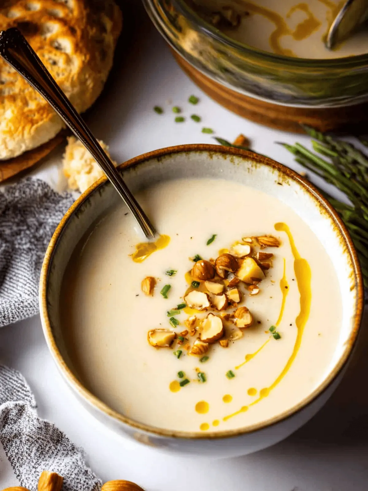 Creamy White Asparagus Soup Recipe with Hazelnuts + Brown Butter Bliss 4 Creamy White Asparagus Soup Recipe with Hazelnuts + Brown Butter