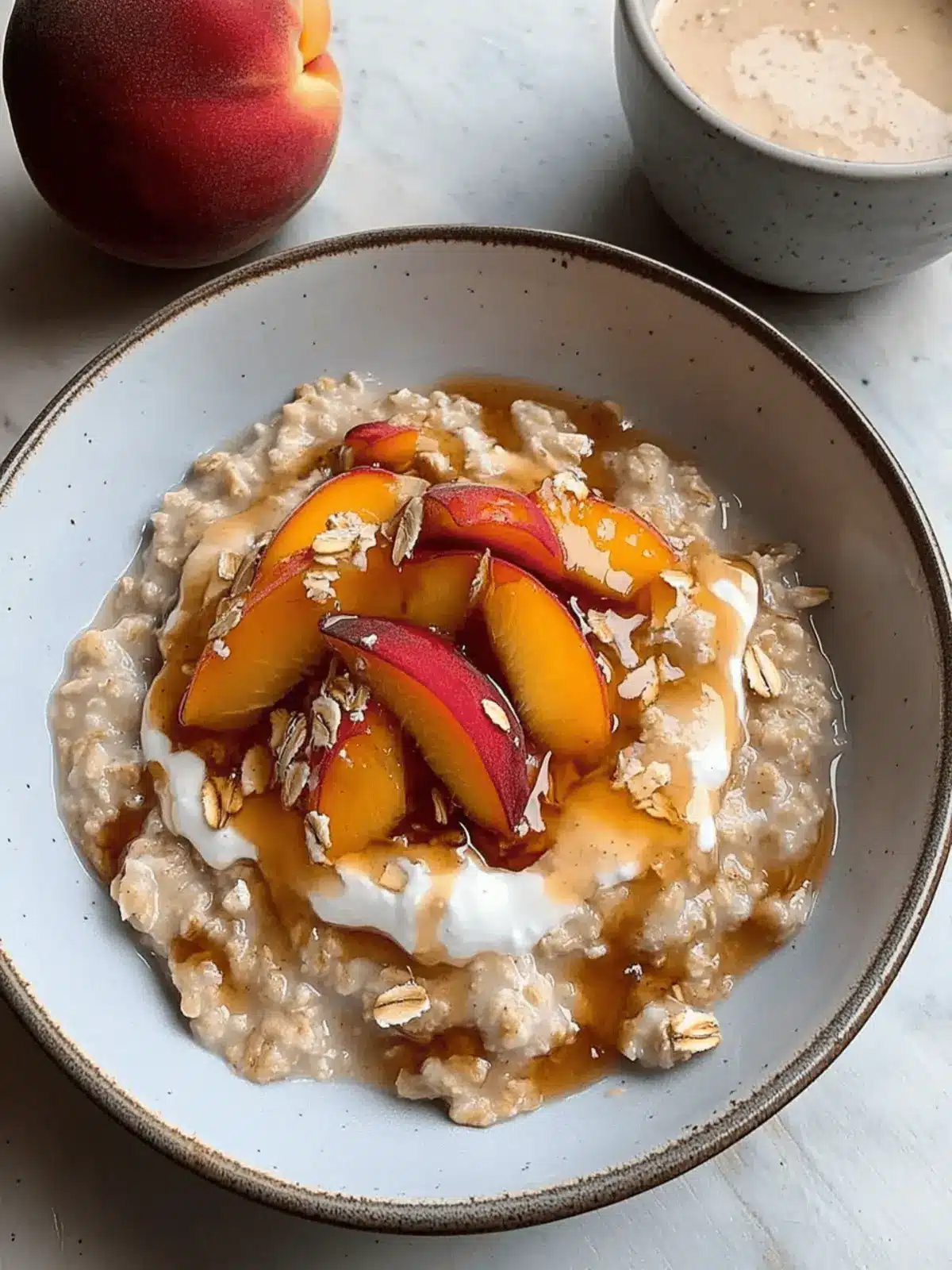 Nourishing and Creamy Peach Oatmeal for a Delightful Morning 4 Nourishing and Creamy Peach Oatmeal