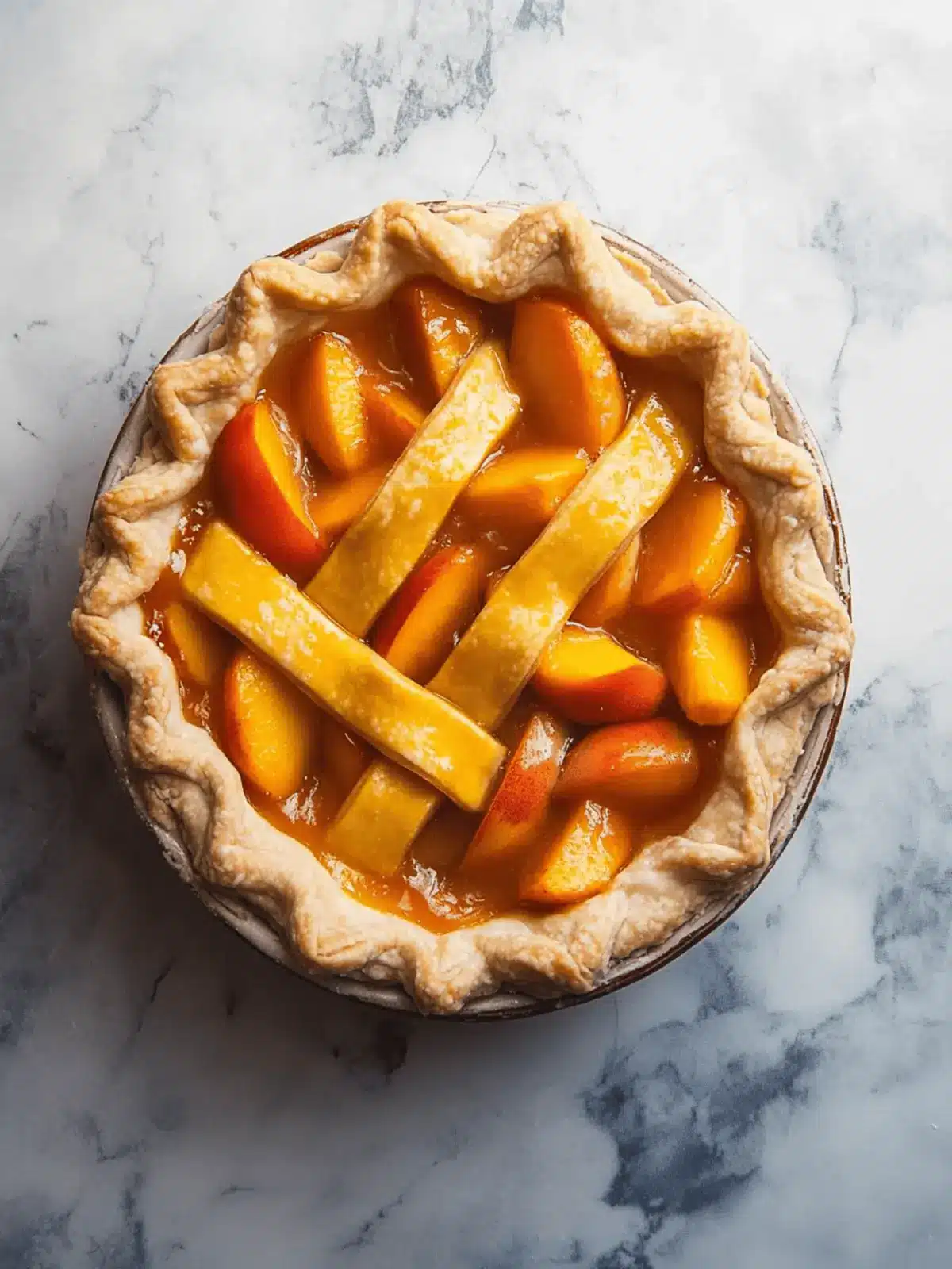 Perfect Peach Pie with Lattice Crust That Will Wow Your Guests 4 Perfect Peach Pie with Lattice Crust