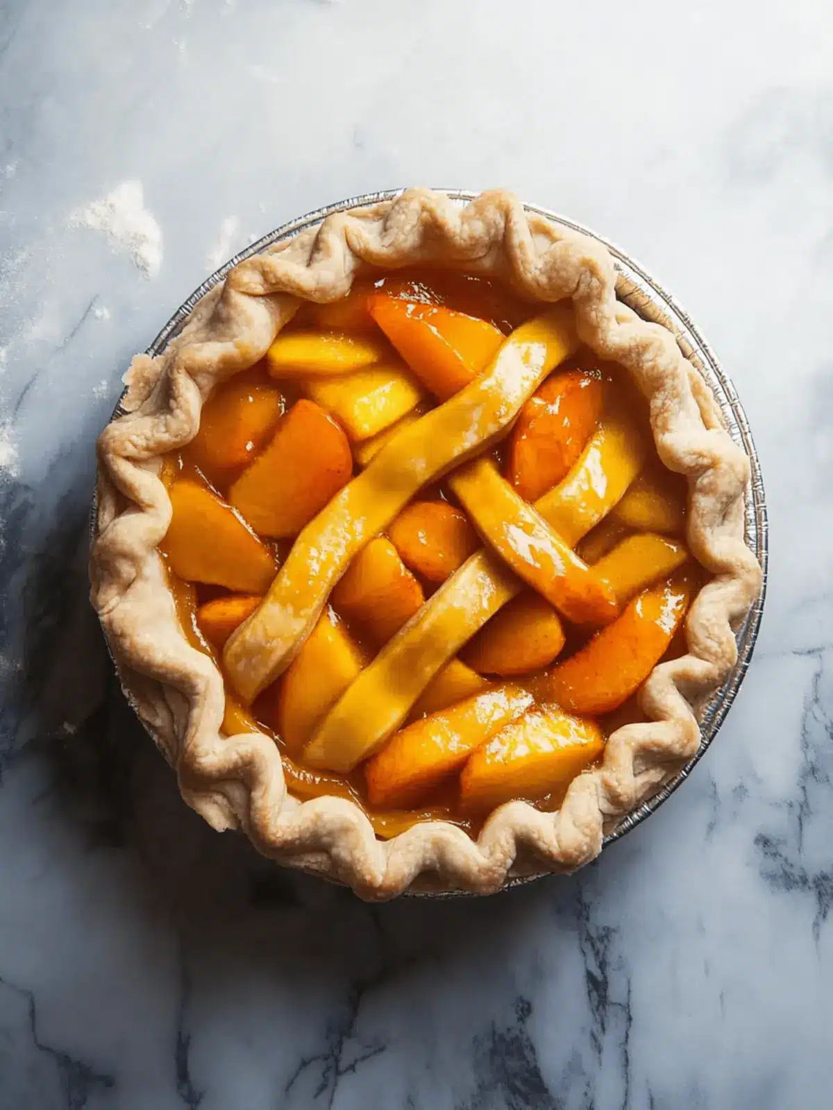 Perfect Peach Pie with Lattice Crust That Will Wow Your Guests 3 Perfect Peach Pie with Lattice Crust