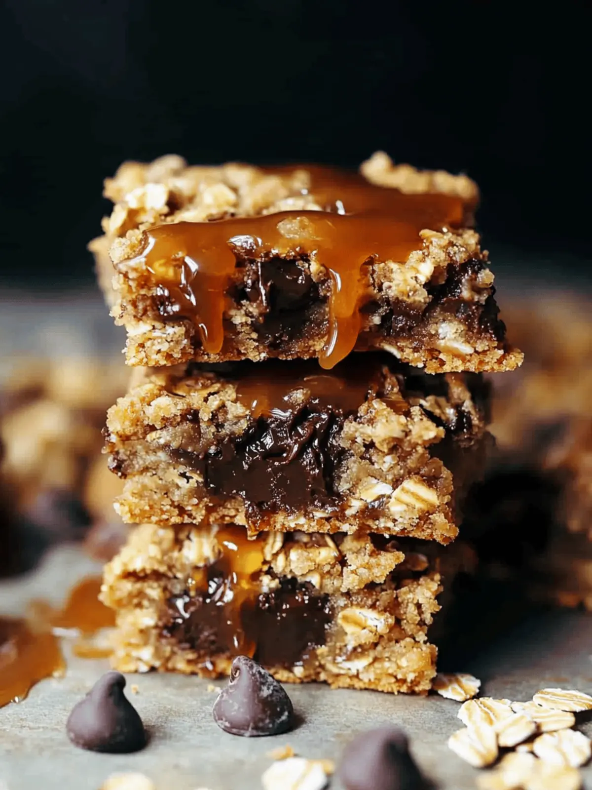 Irresistible Salted Caramel Chocolate Chip Oat Cookie Bars 2 Salted Caramel Chocolate Chip Oat Cookie Bars