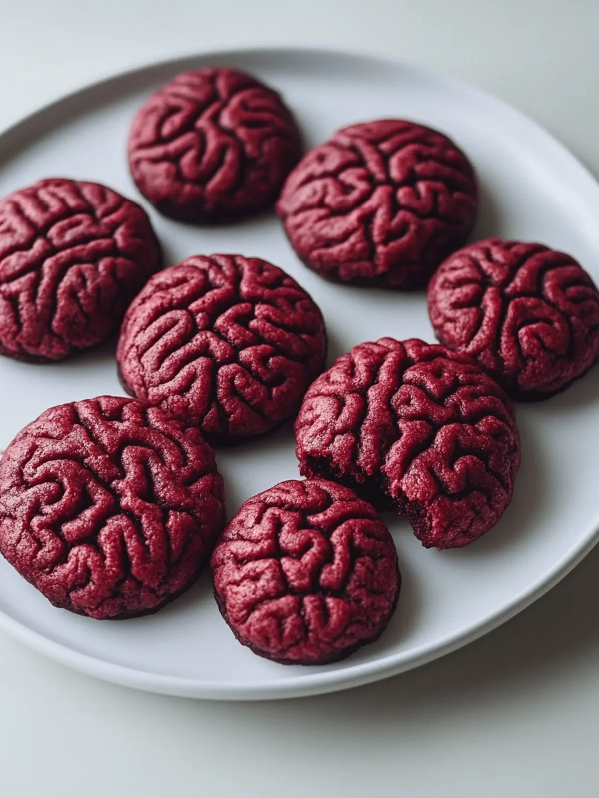Creepy Zombie Brain Cookies for Spooky Halloween Treats 3 Zombie Brain Cookies