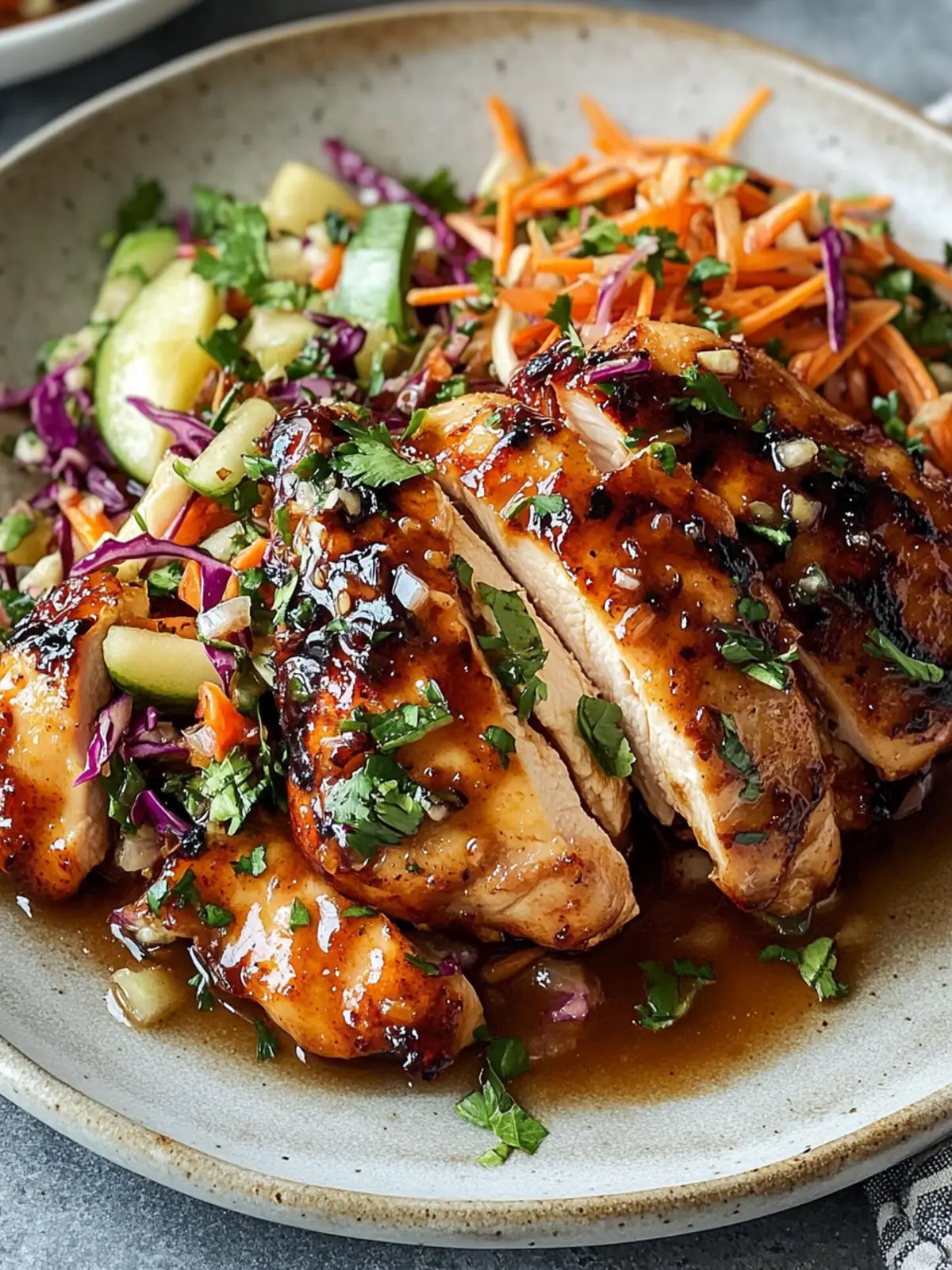 Sticky Apple Cider Chicken with Crisp Autumn Slaw Shines Bright 4 Sticky Apple Cider Chicken with Crisp Autumn Slaw Shines