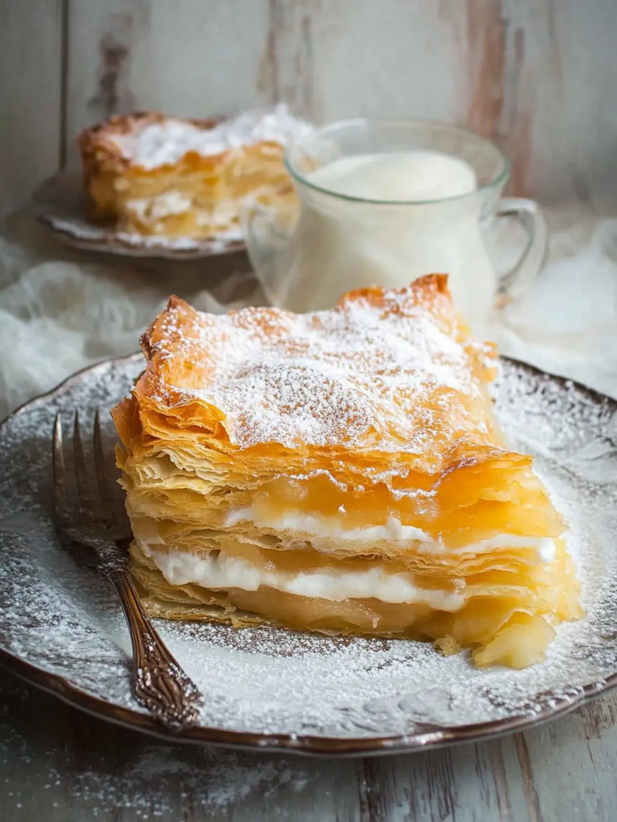 Irresistible Bougatsa: Flaky Pastry with Creamy Custard Delight 3 Bougatsa