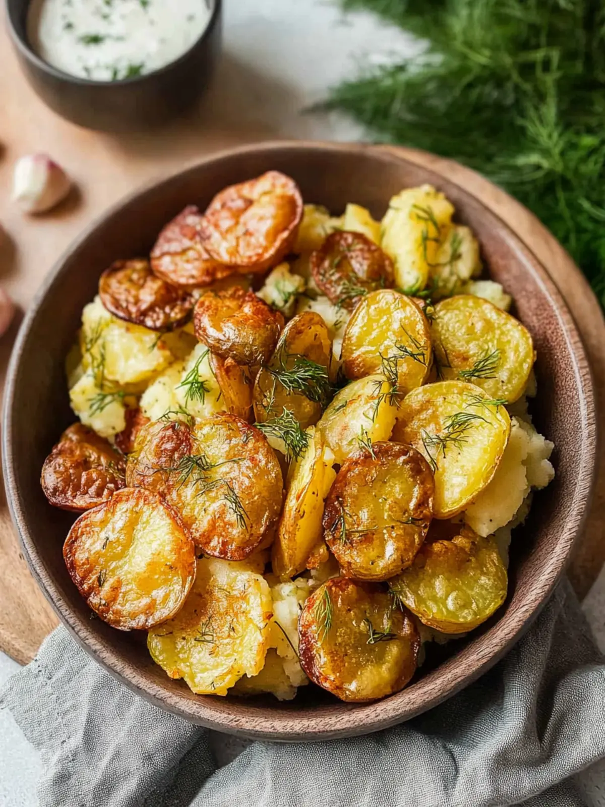 Crispy Dill Pickle Air Fryer Smashed Potatoes You ll Crave 3 Crispy Dill Pickle Air Fryer Smashed Potatoes