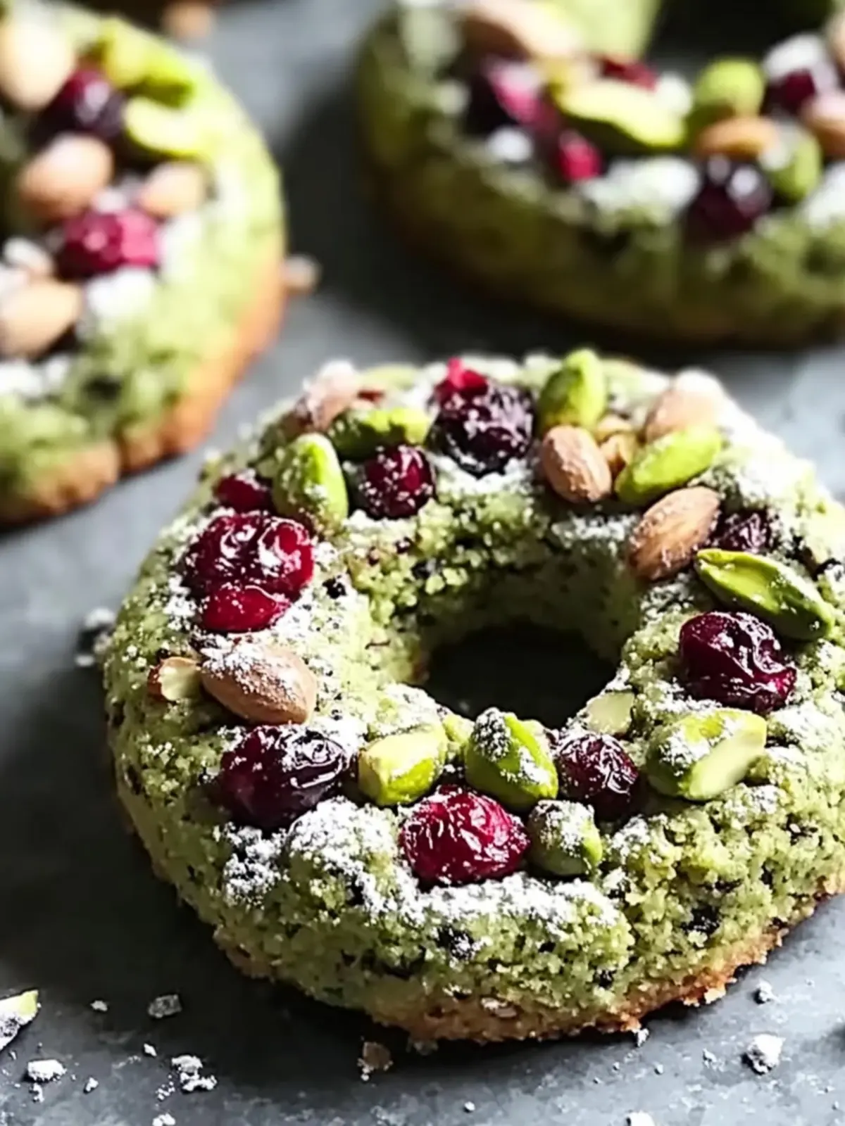 Pistachio Cranberry Wreath Cookies for Festive Joyful Baking 2 Pistachio Cranberry Wreath Cookies