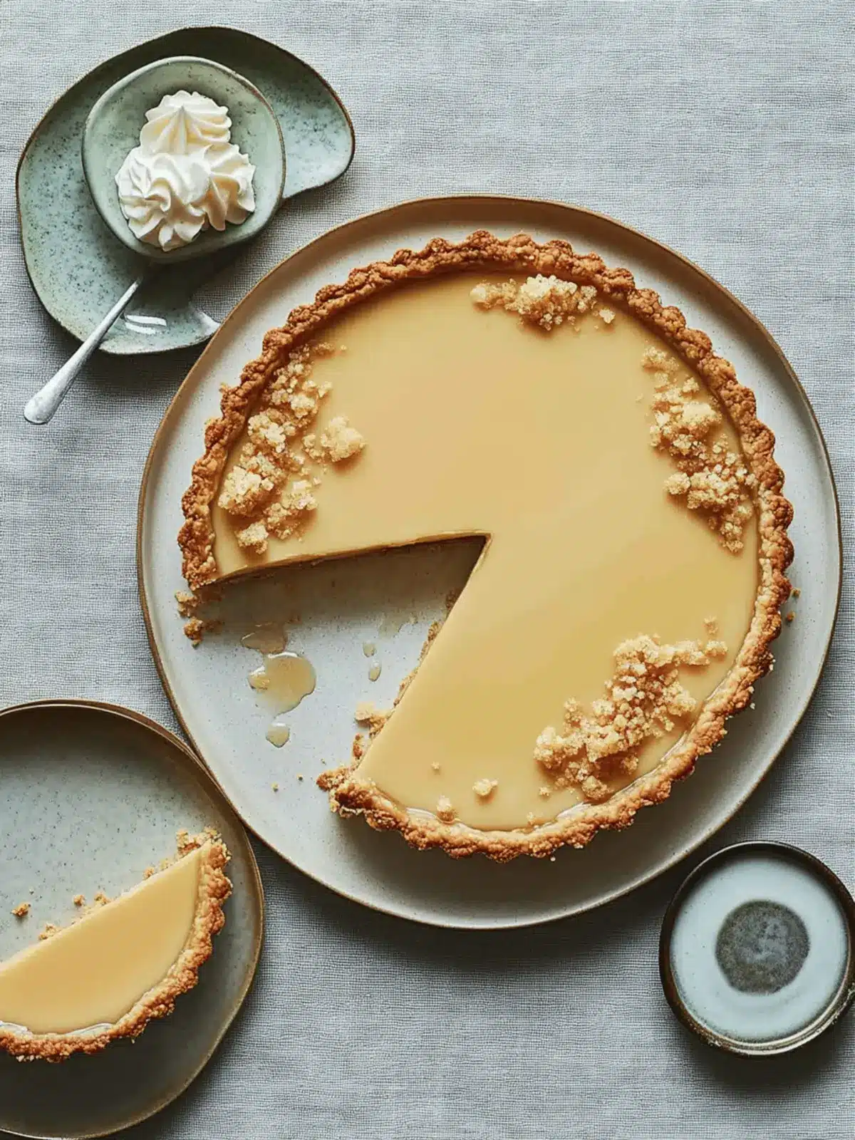 Irresistible Salted Honey and Sesame Custard Tart at Home 2 salted honey and sesame custard tart