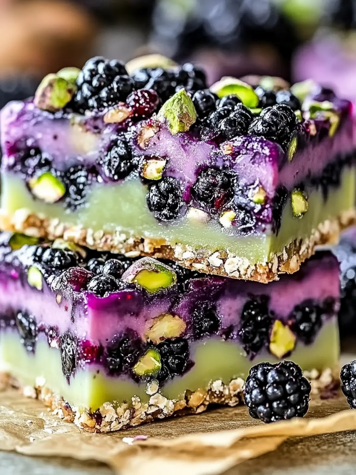 Delight in Irresistible Blackberry Pistachio Dream Bars Today 2 Irresistible Blackberry Pistachio Dream Bars
