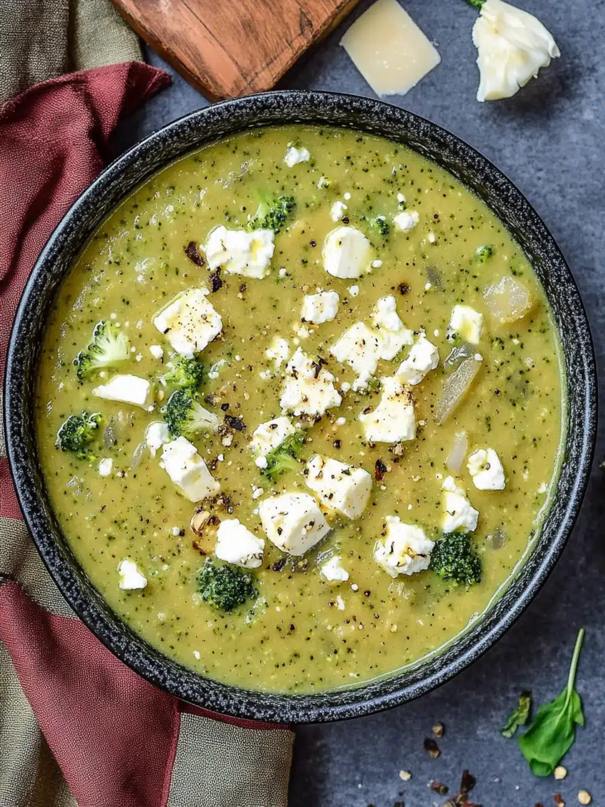 Warm Up with This Delicious Broccoli Feta Soup Recipe 4 Broccoli Feta Soup