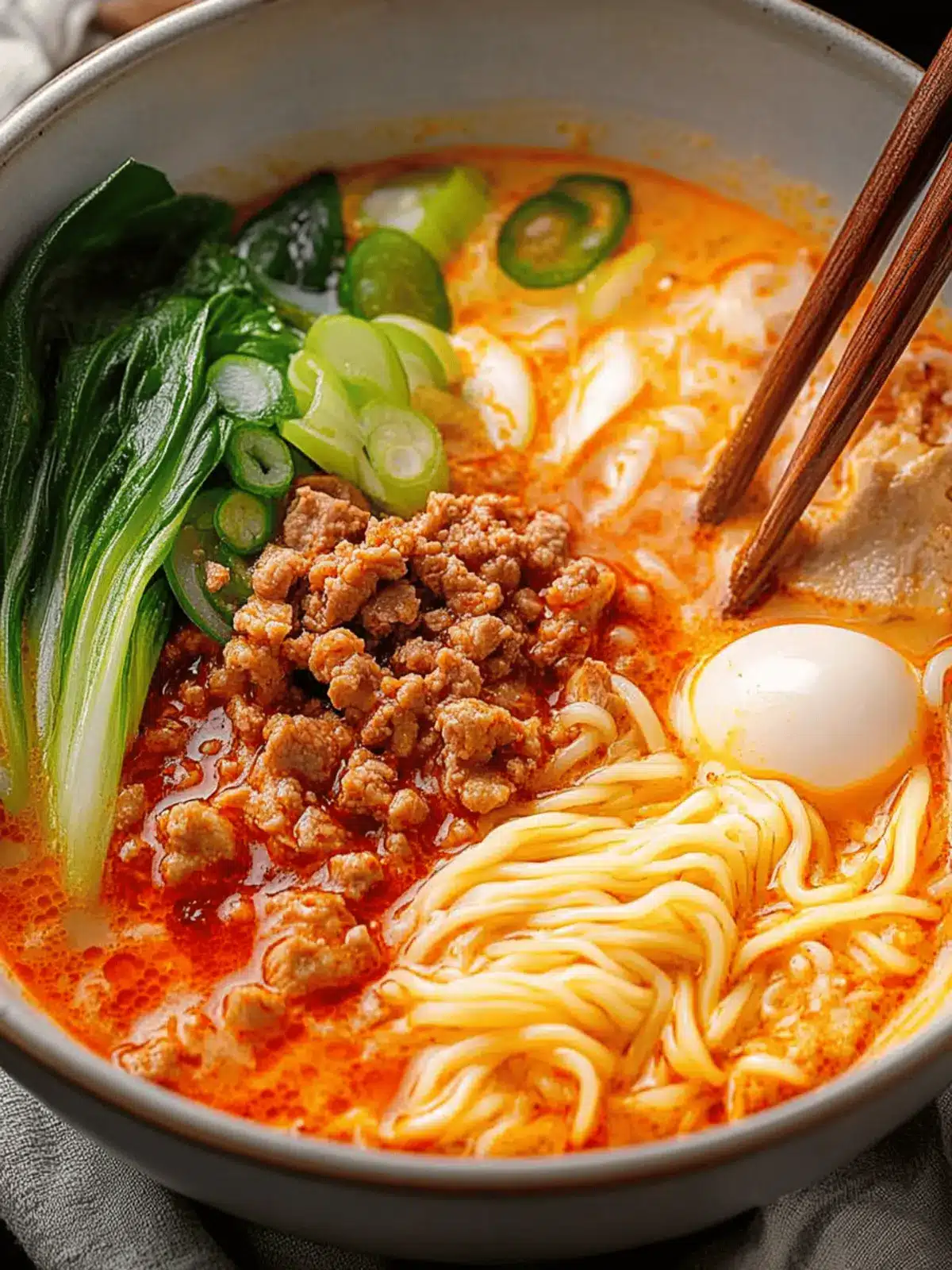Spicy Tantanmen Ramen: Creamy Comfort in Every Bowl 4 Tantanmen