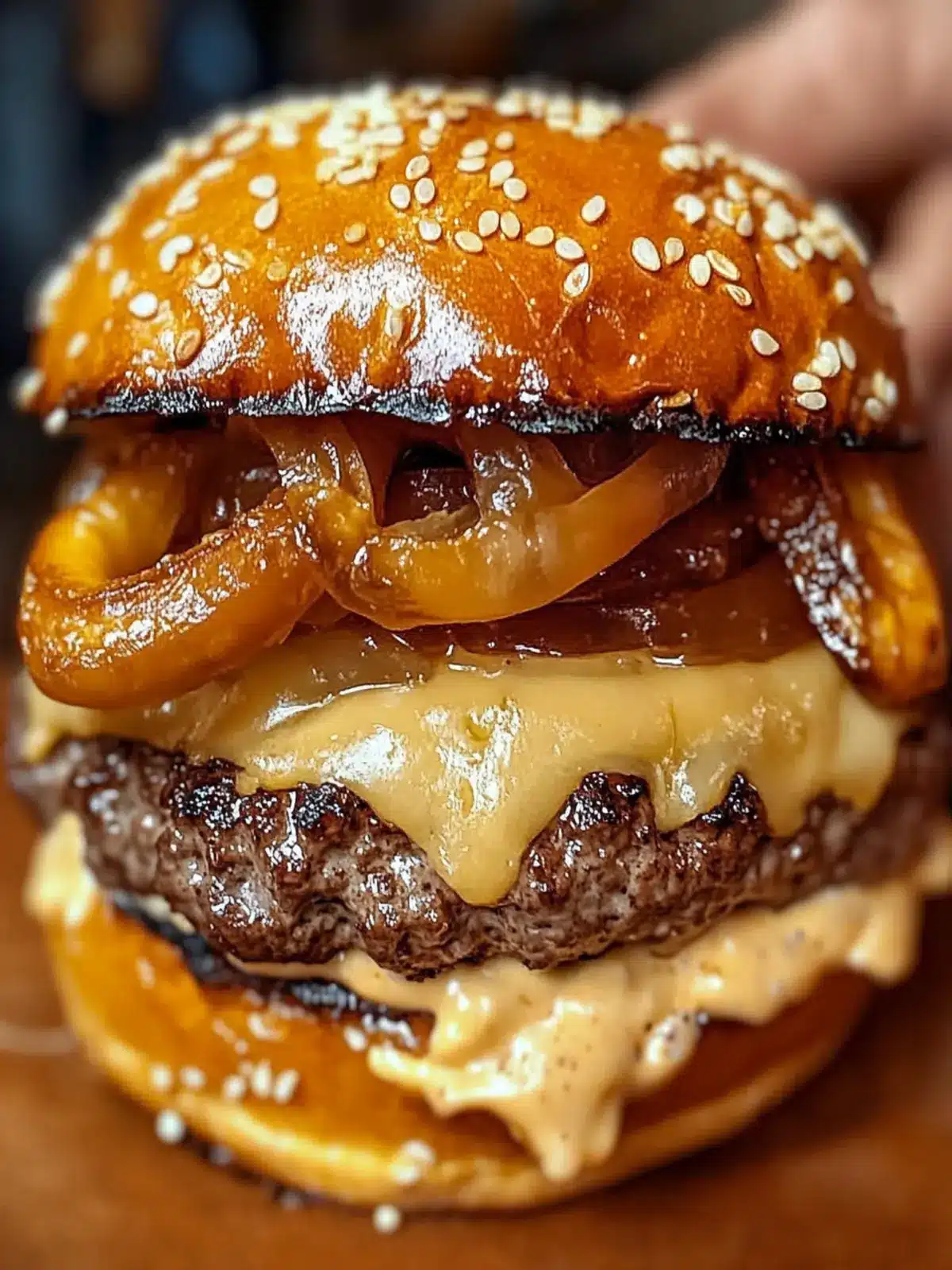 Oktoberfest Pretzel Bun Beer Cheese Burger You ll Crave This Fall 3 Oktoberfest Pretzel Bun Beer Cheese Burger