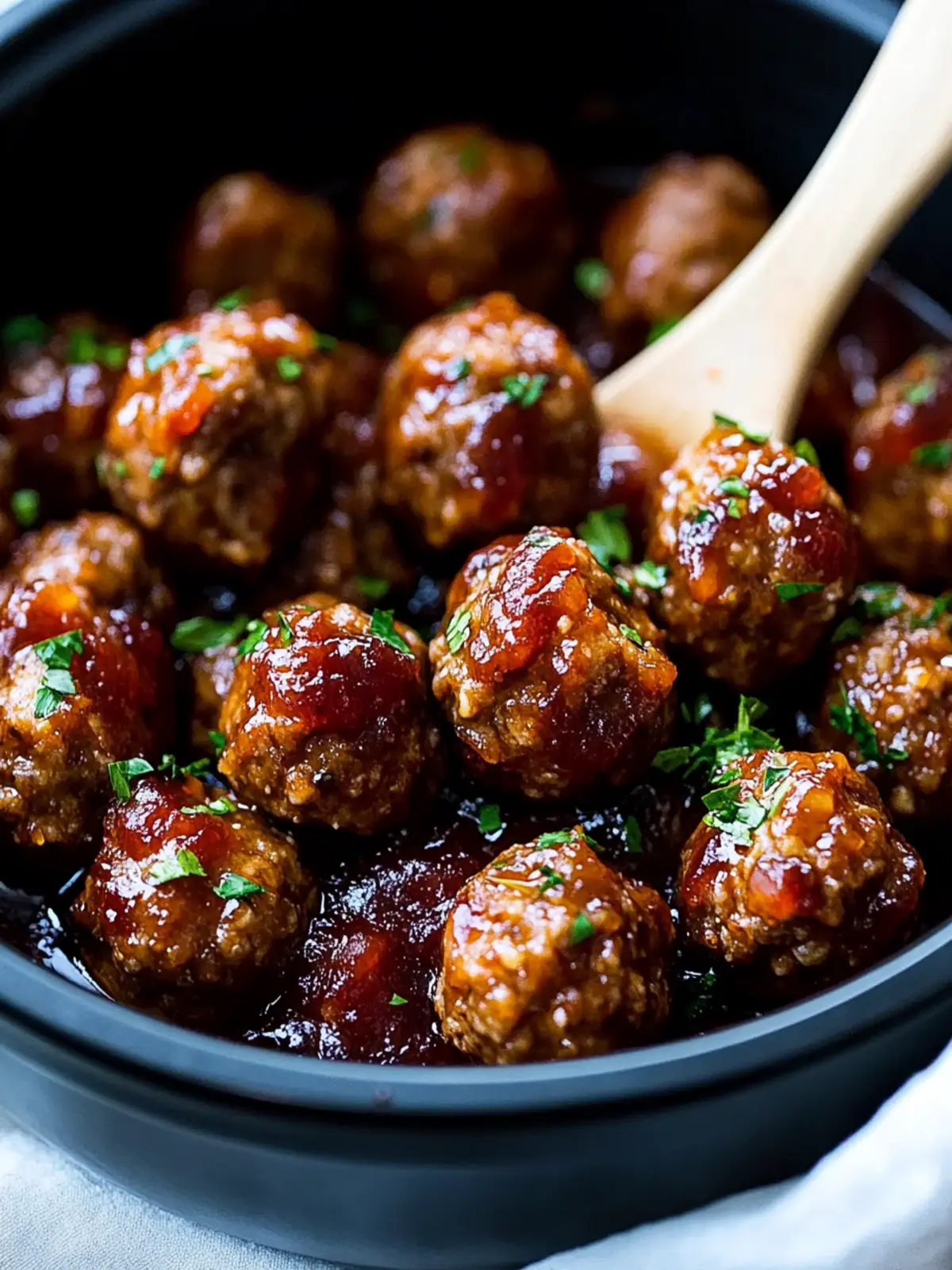 Crock Pot Bourbon Meatballs: Sweet Heat for Game Day Fun 4 Crock Pot Bourbon Meatballs