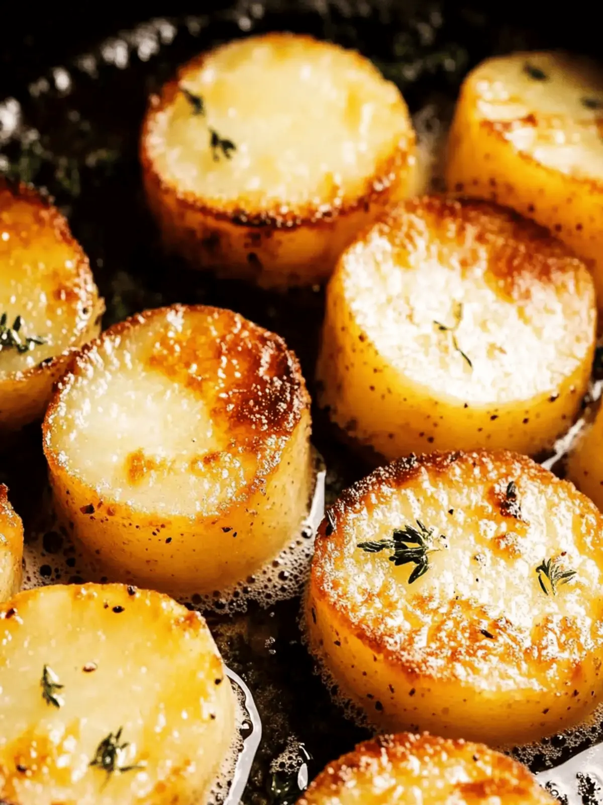 Savor Fondant Potatoes: Buttery and Herb-Infused Bliss 2 Fondant potatoes