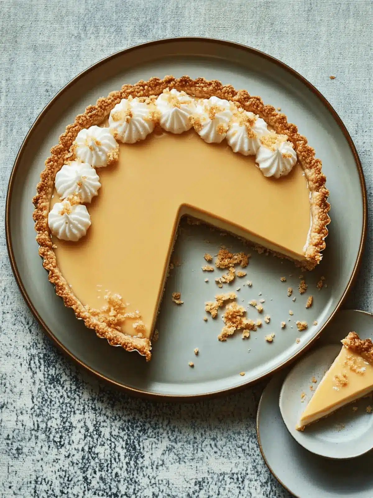 Irresistible Salted Honey and Sesame Custard Tart at Home 4 salted honey and sesame custard tart