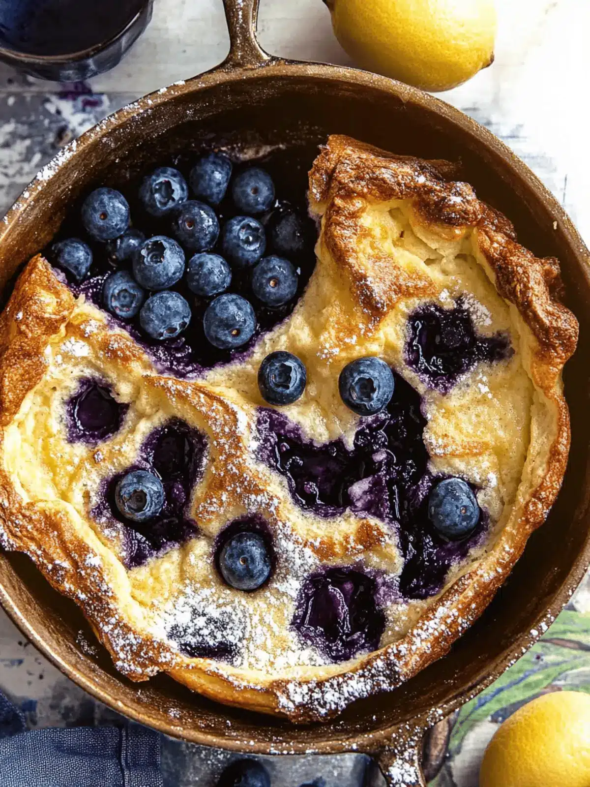 Irresistible Blueberry Lemon Dutch Baby for Your Perfect Brunch 4 Blueberry Lemon Dutch Baby.