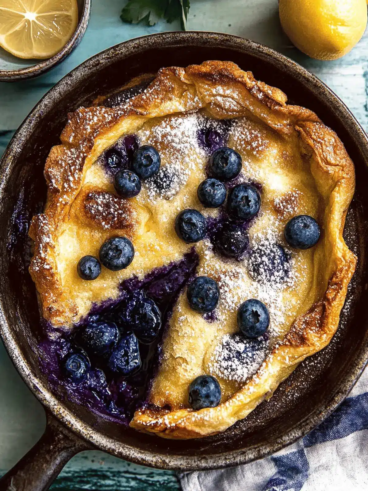 Irresistible Blueberry Lemon Dutch Baby for Your Perfect Brunch 2 Blueberry Lemon Dutch Baby.