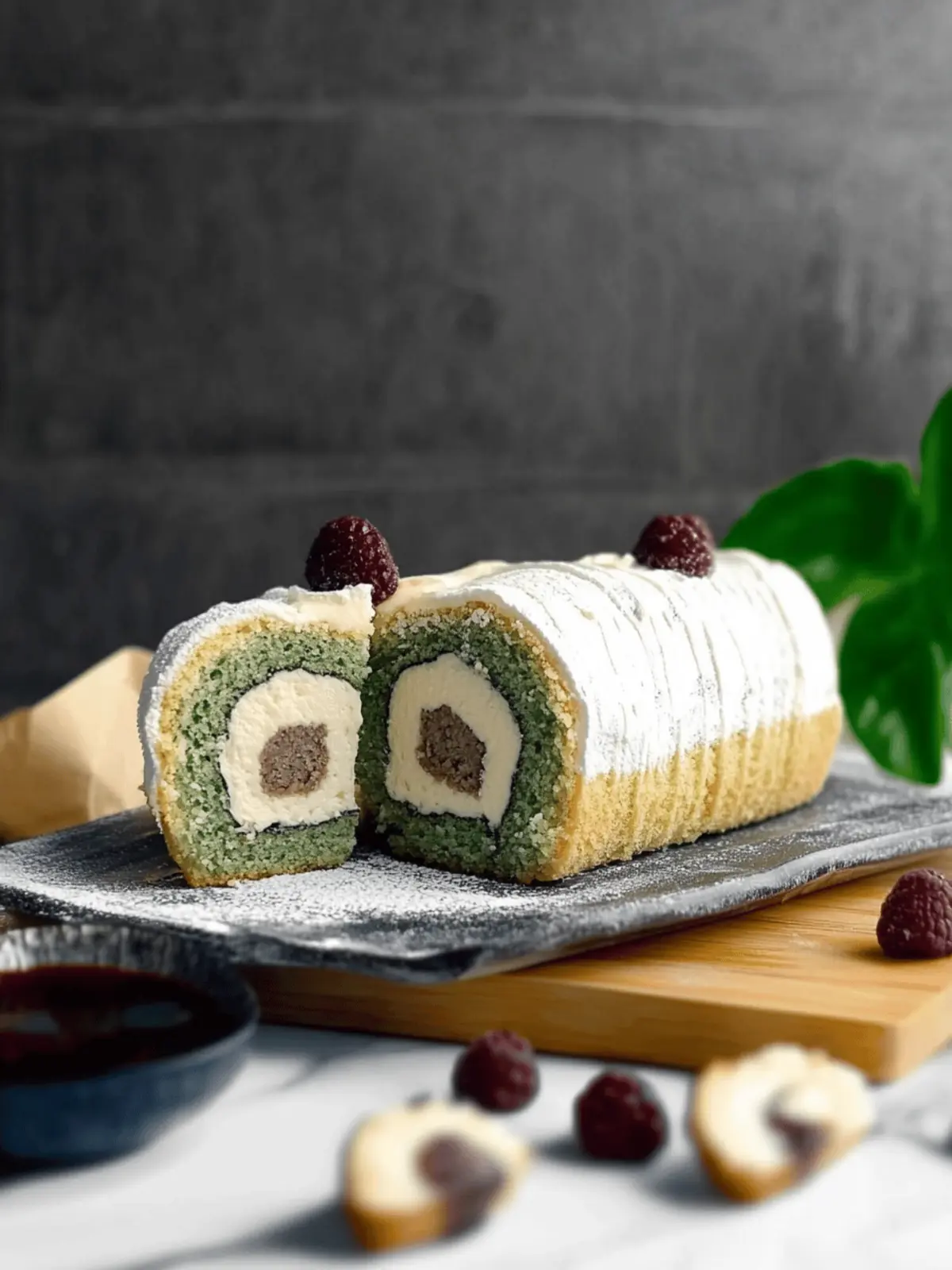 Yomogi Daifuku Roll Cake: A Herbal Delight for Spring Indulgence 3 yomogi daifuku roll cake
