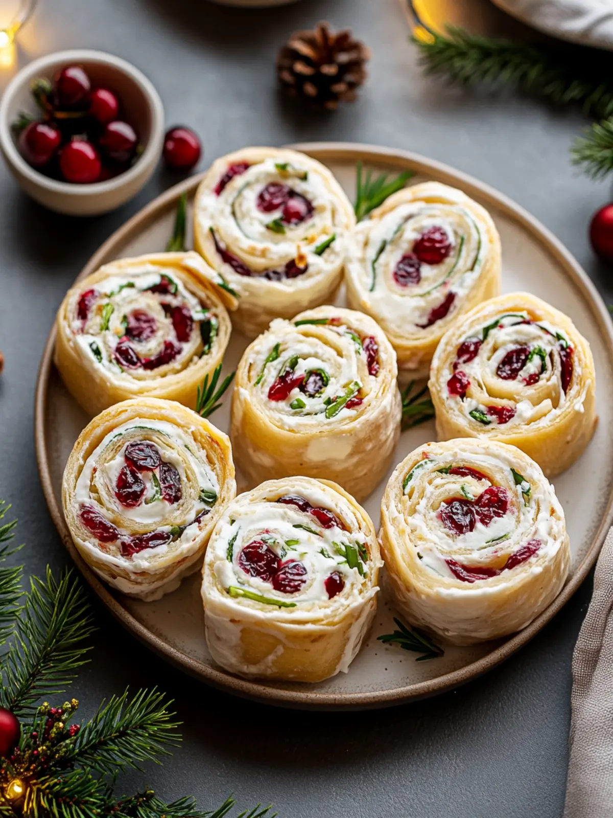 Savory Christmas Cranberry Roll Ups to Wow Your Holiday Guests 4 Savory Christmas Cranberry Roll Ups