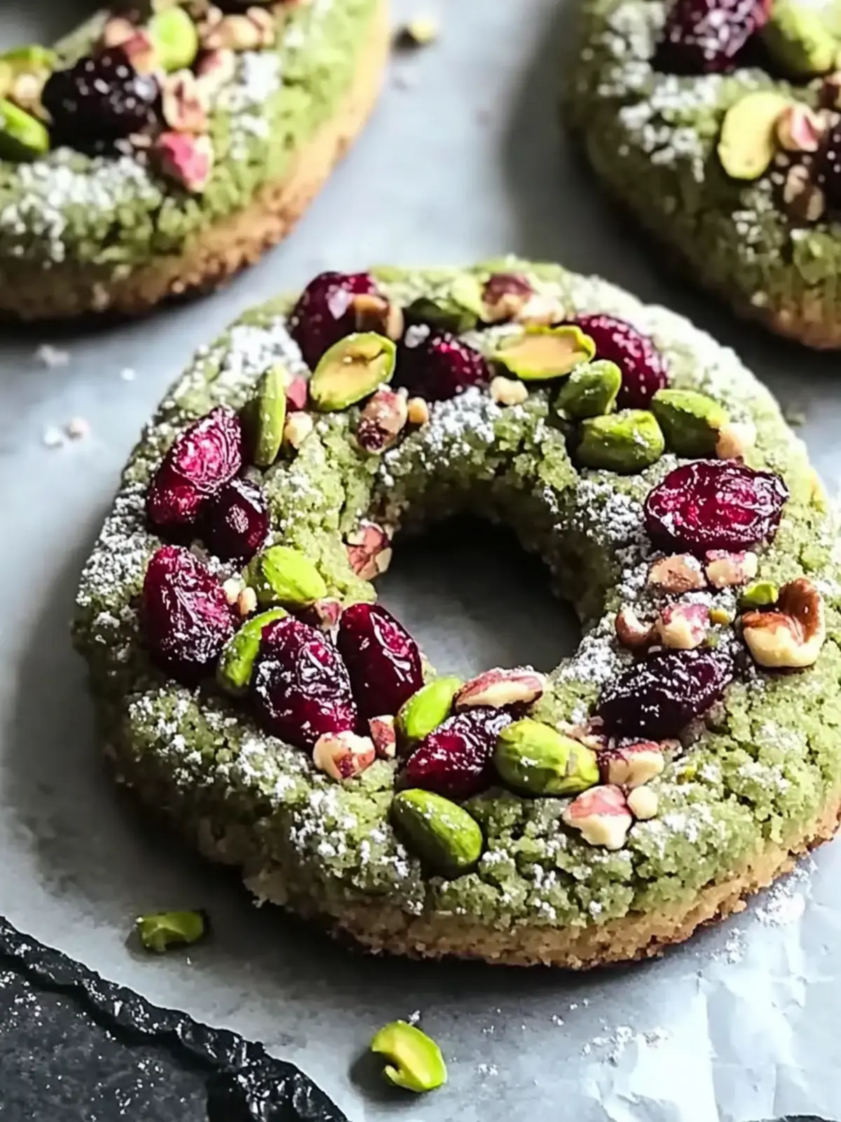 Pistachio Cranberry Wreath Cookies for Festive Joyful Baking 4 Pistachio Cranberry Wreath Cookies