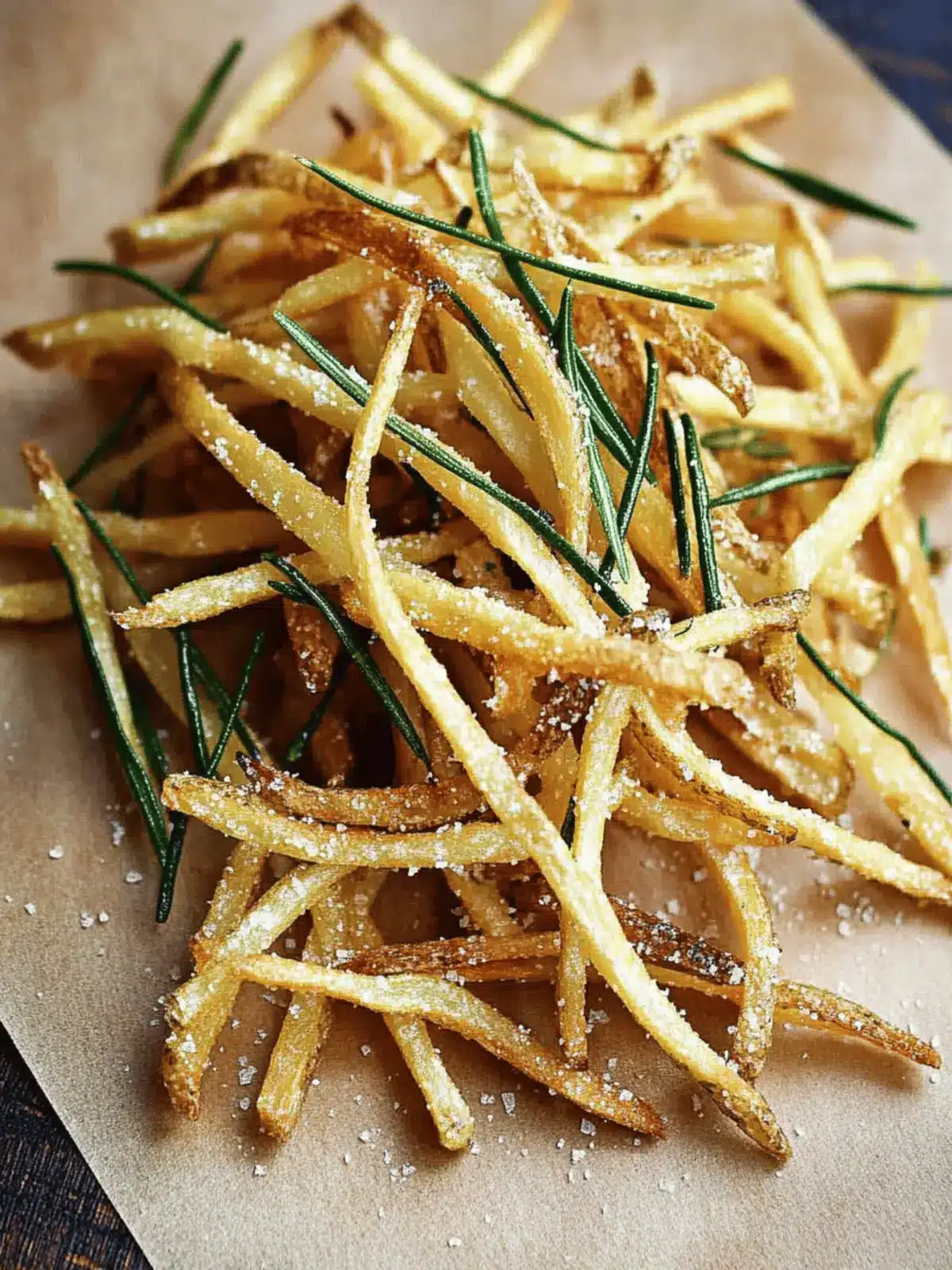 Zesty Fries with Lemon Salt & Rosemary for Ultimate Crunch 3 Fries with Lemon Salt & Rosemary