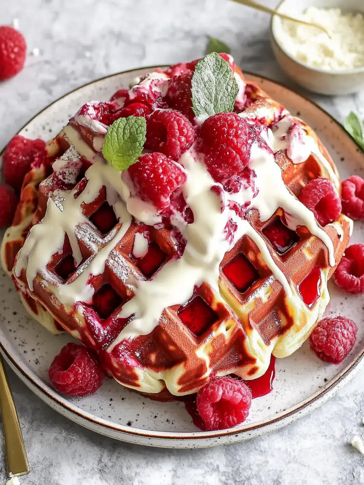Irresistibly Fluffy Red Velvet Marble Waffles You'll Love 4 Red Velvet Marble Waffles