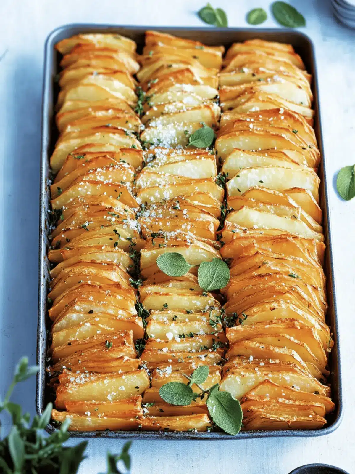 Crispy Leaf Potatoes with Oregano Salt for Irresistible Flavor 3 crispy leaf potatoes with oregano salt