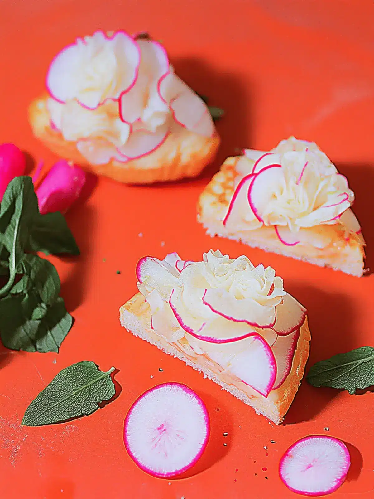 Ruffled Radish Tea Sandwiches for a Refreshing Brunch Treat 2 Ruffled Radish Tea Sandwiches