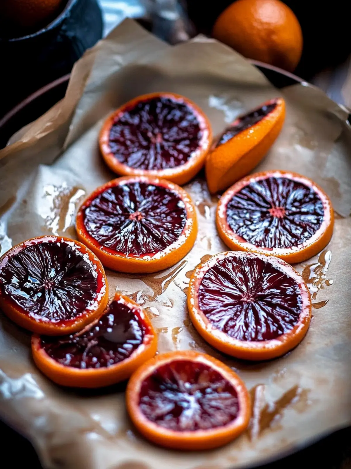 Indulge in Candied Blood Orange Slices with Dark Chocolate 4 Candied Blood Orange Slices with Dark Chocolate