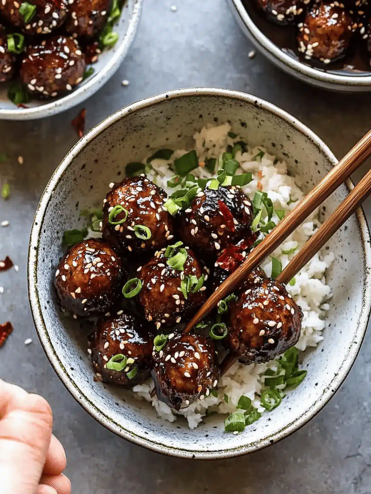 Weeknight Sticky Ginger Sesame Chicken Meatballs You'll Love! 3 Weeknight Sticky Ginger Sesame Chicken Meatballs.