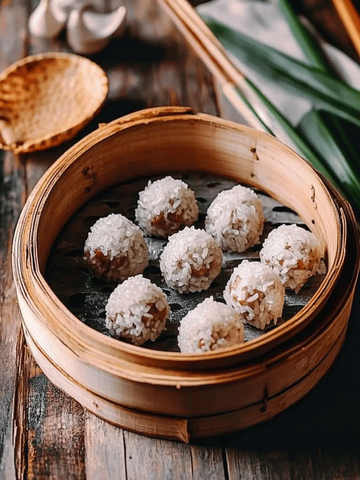 Delectable Chinese Pearl Meatballs with Sticky Rice Recipe 4 Chinese Pearl Meatballs with Sticky Rice (çç 丸å)