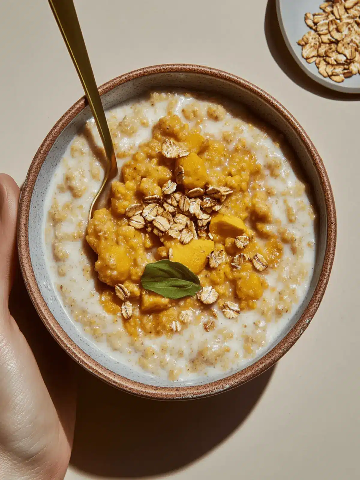 Creamy Multigrain Pumpkin Porridge with Tahini Delight 4 Multigrain Pumpkin Porridge with Tahini
