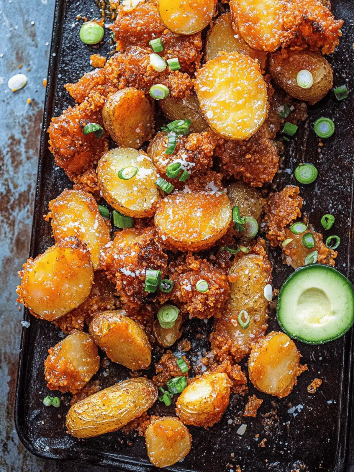 Crispy Parmesan Crusted Buffalo Potatoes That Everyone Adores 2 Crispy Parmesan Crusted Buffalo Potatoes.