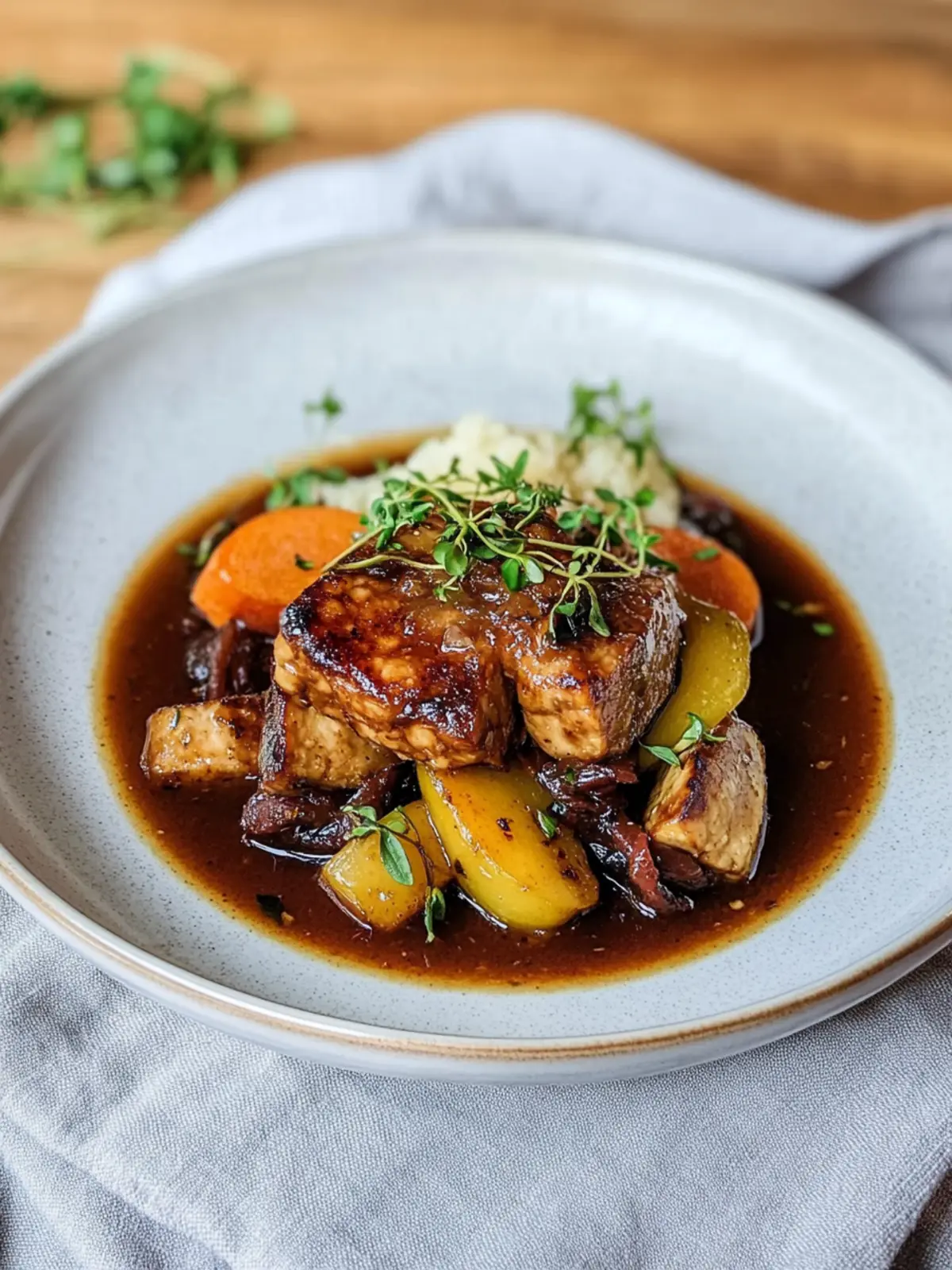 Vegan Tempeh Coq au Vin for Cozy Gourmet Nights 2 Vegan Tempeh Coq au Vin