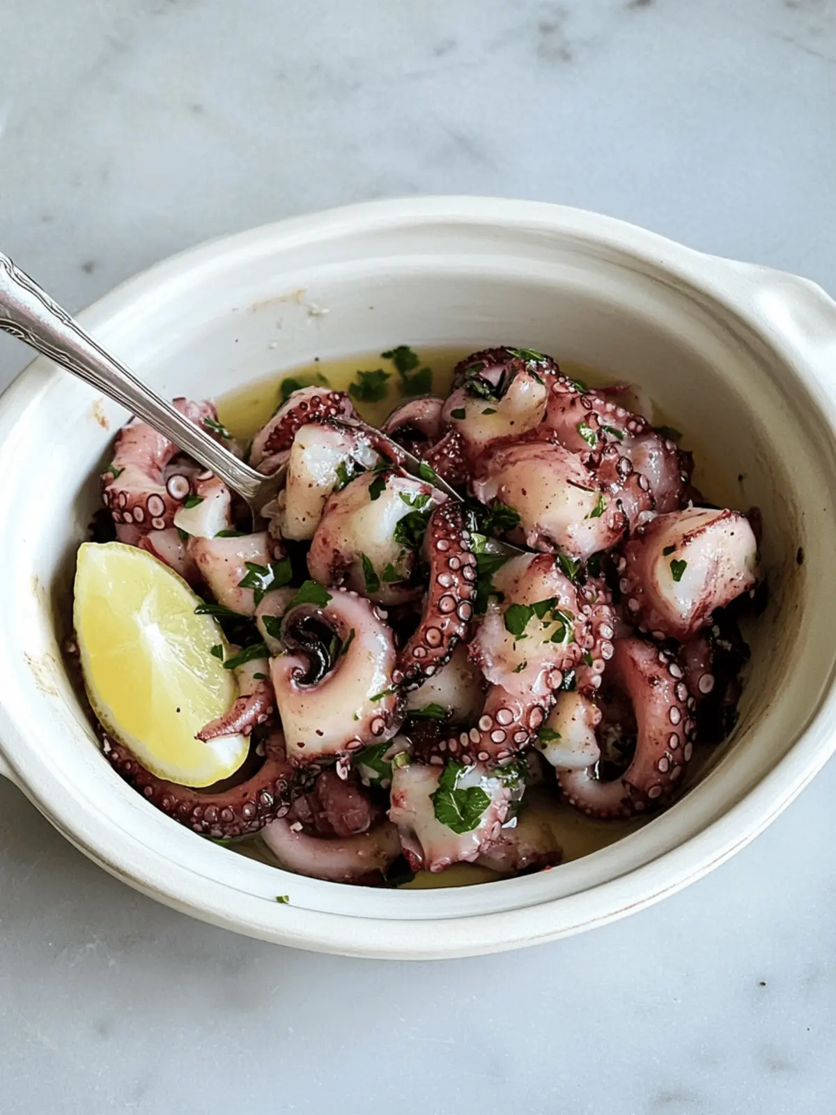 Delightful Marinated Octopus - Authentic Insalata di Polpo Recipe 2 Marinated octopus insalata di polpo