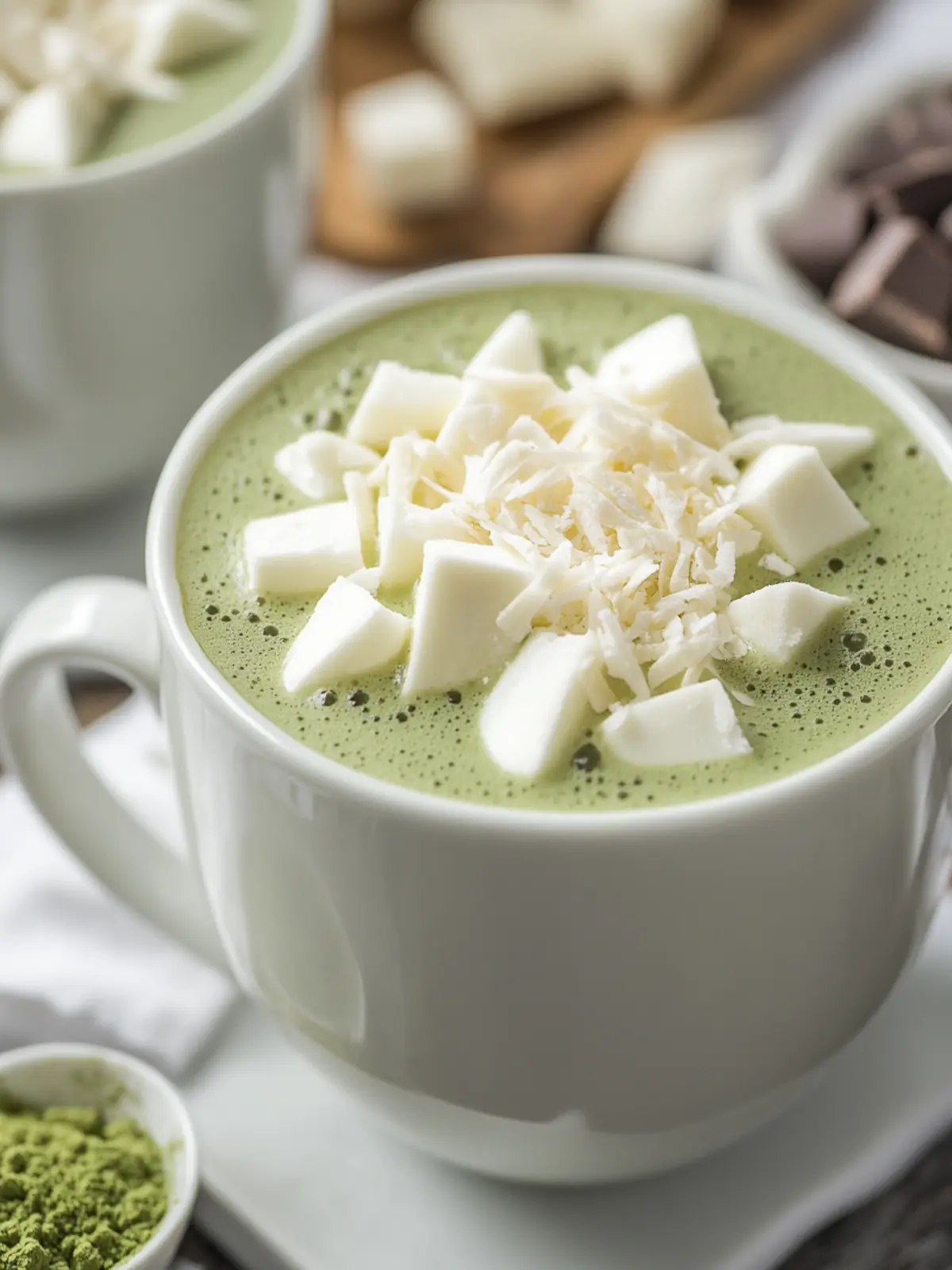 Cozy Up with Matcha White Hot Chocolate Bliss 3 Matcha White Hot Chocolate