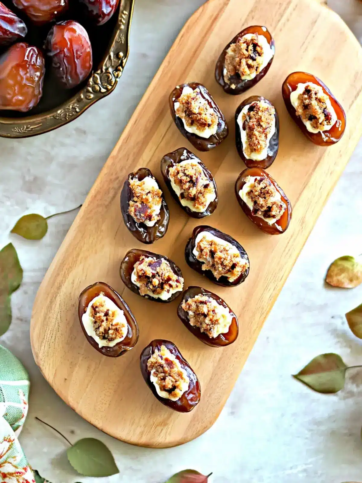 Indulge in Honey-Cinnamon Cream Cheese Stuffed Dates Today 4 Honey-Cinnamon Cream Cheese Stuffed Dates