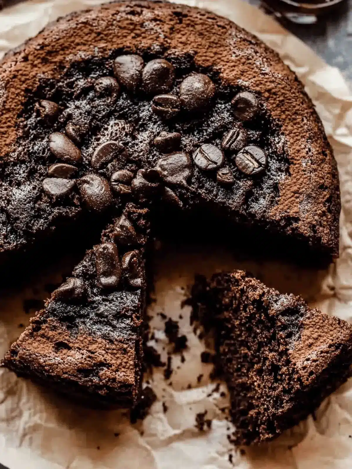 Decadent Chocolate Coffee Cake with Spiced Crunch Topping 4 Chocolate Coffee Cake