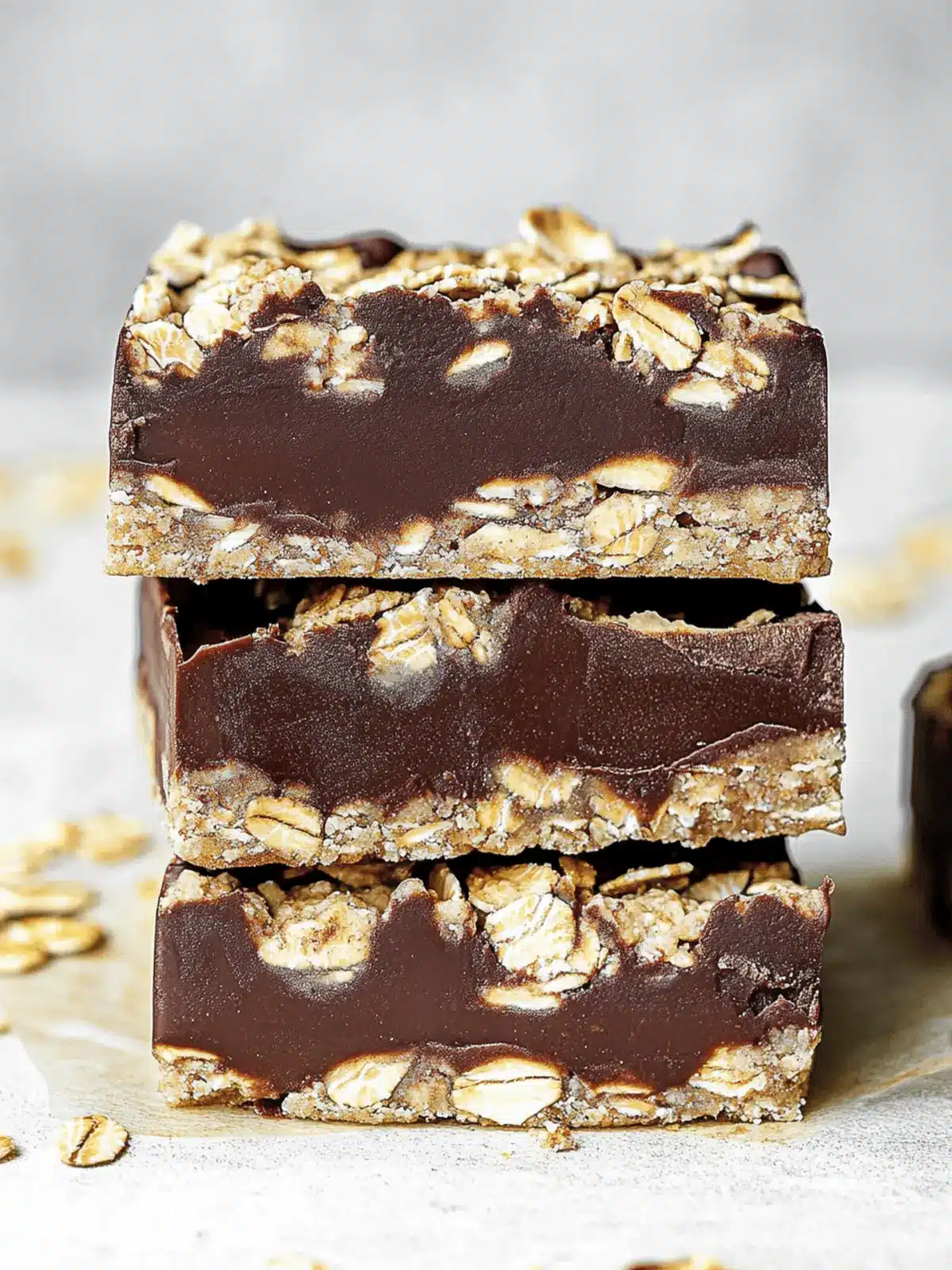 Mouthwatering Chocolate Fudge Oat Bars You Can No-Bake 3 Chocolate Fudge Oat Bars