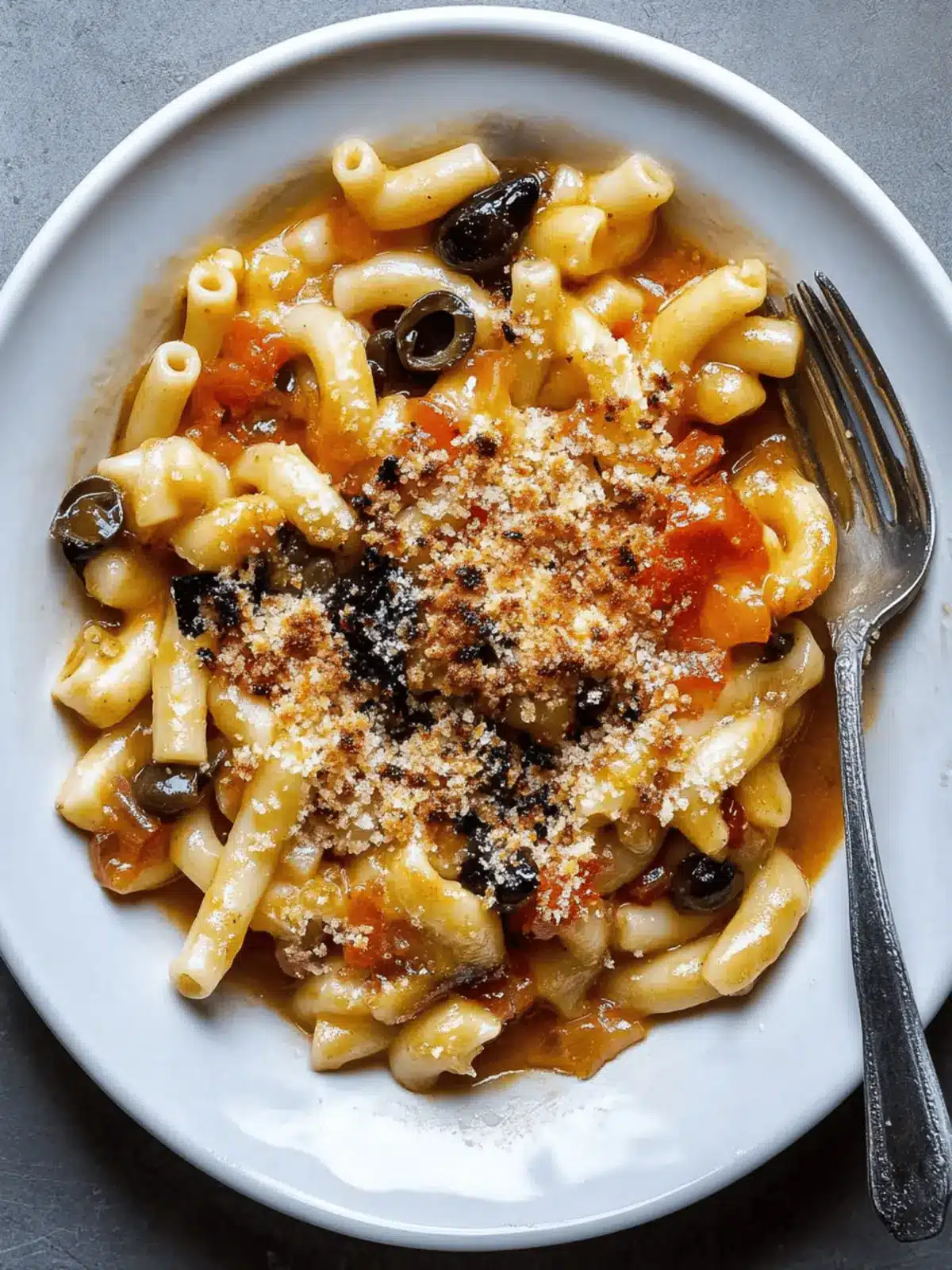 Balsamic Macaroni With Olive Pangratatto: A Flavorful Twist 3 Balsamic Macaroni With Olive Pangratatto Breadcrumbs