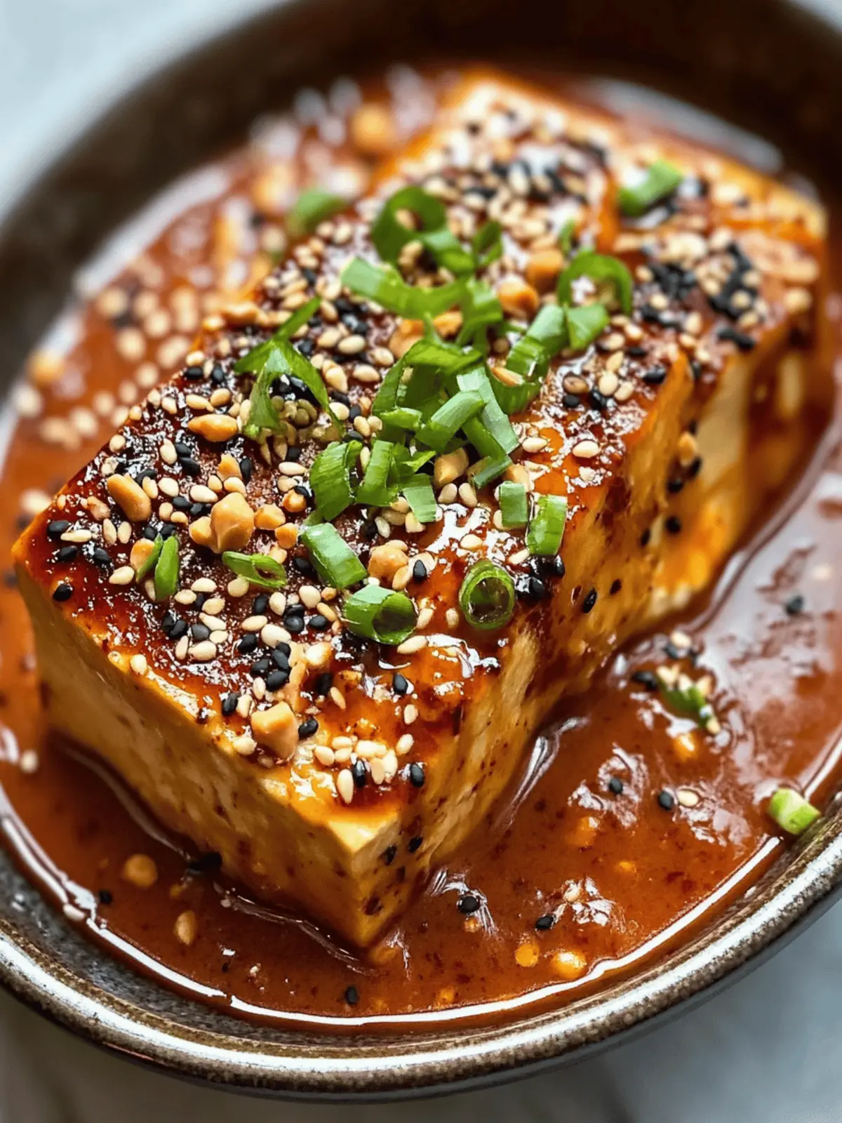 Peanut Gochujang Silken Tofu: Quick, Creamy Vegan Bliss 2 Peanut Gochujang Silken Tofu