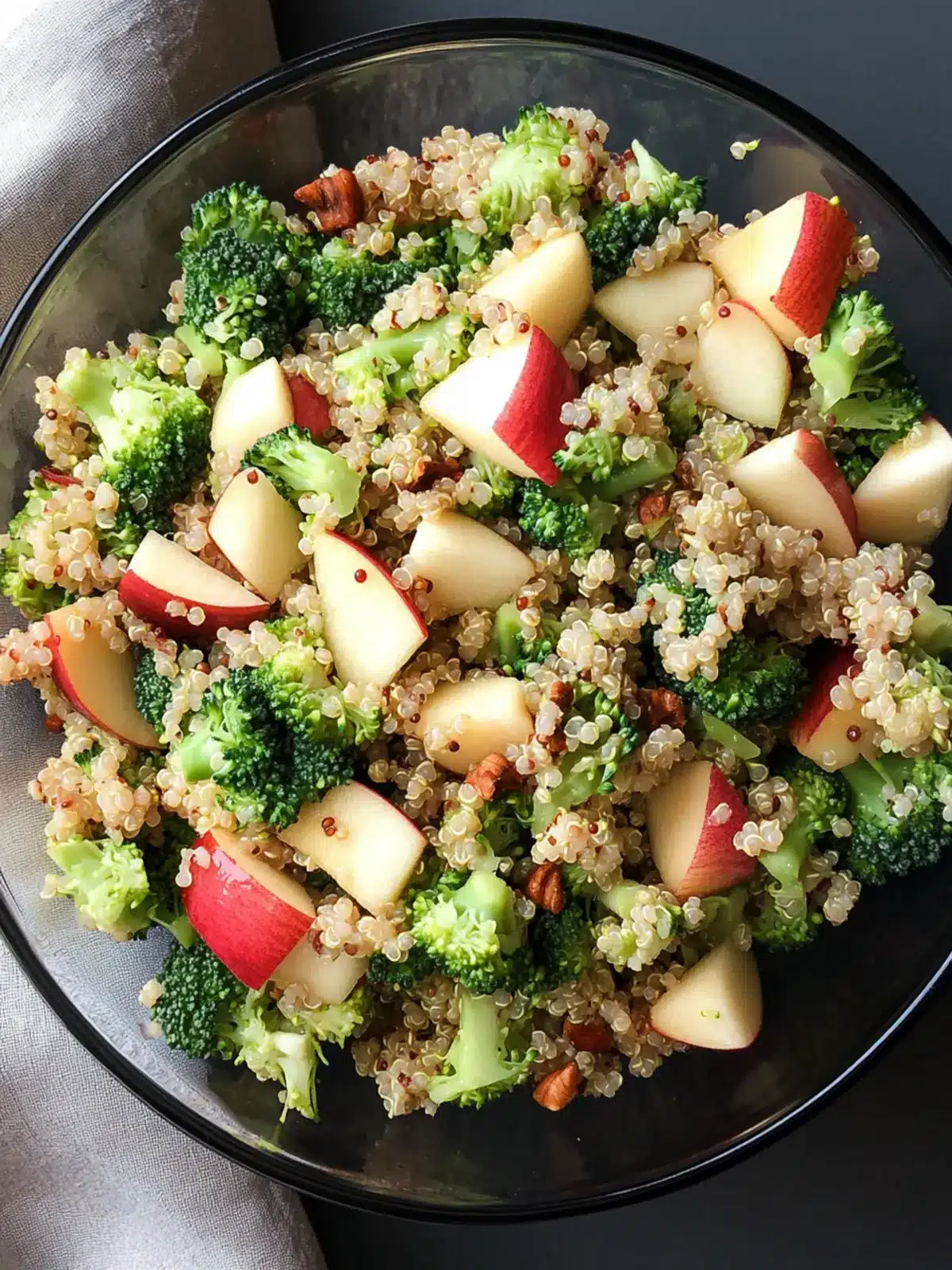 Bright and Crunchy Broccoli Apple Quinoa Salad Recipe 2 Broccoli Apple Quinoa Salad