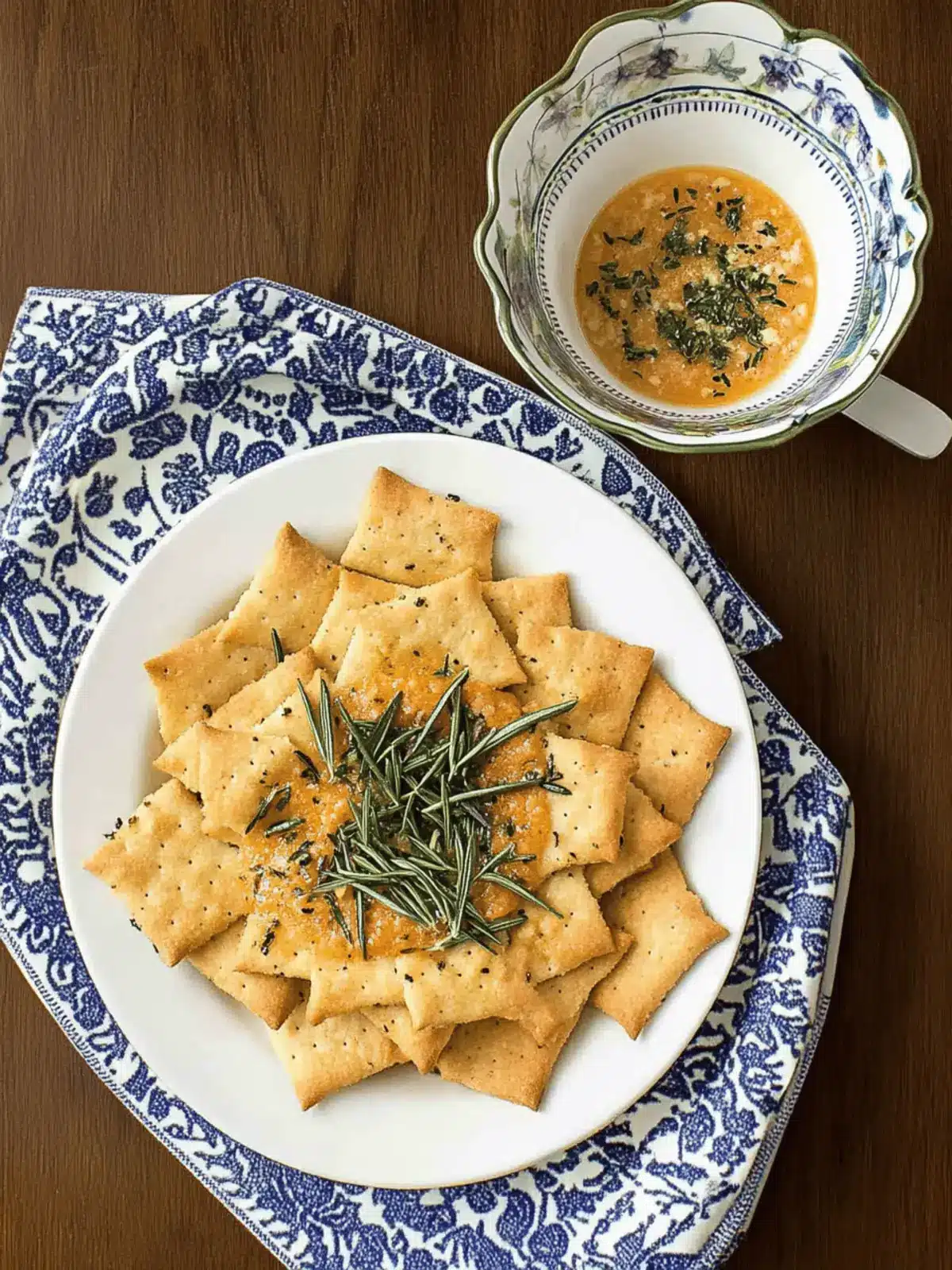 Olive Oil Rosemary Crackers: Crunchy Goodness in 15 Minutes 3 Olive Oil Rosemary Crackers