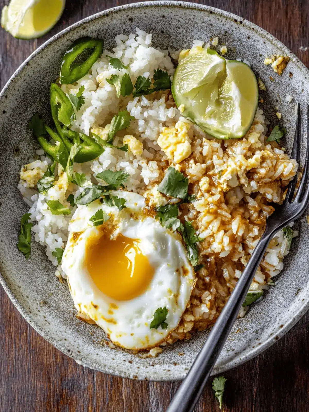 Delicious Spicy Rice Bowl with Egg and Zesty Sriracha Sauce 4 Spicy Rice Bowl with Egg