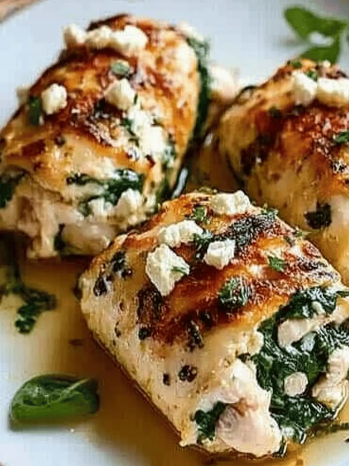 Delicious Spinach and Feta Chicken Rolls for Quick Dinners 4 Spinach and Feta Chicken Rolls