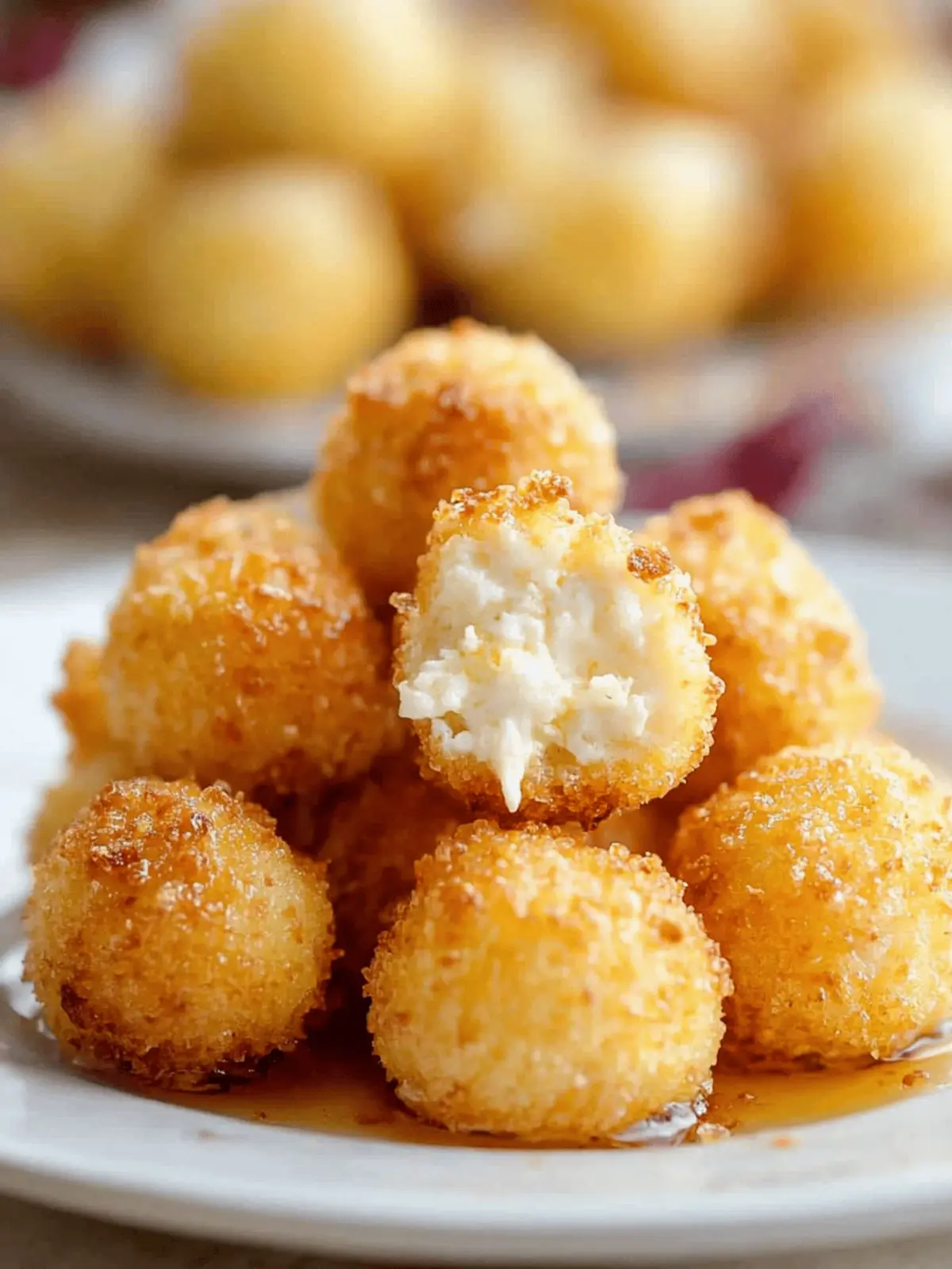 Delicious Air Fryer Goat Cheese Balls Drizzled with Honey Magic 3 Air Fryer Goat Cheese Balls